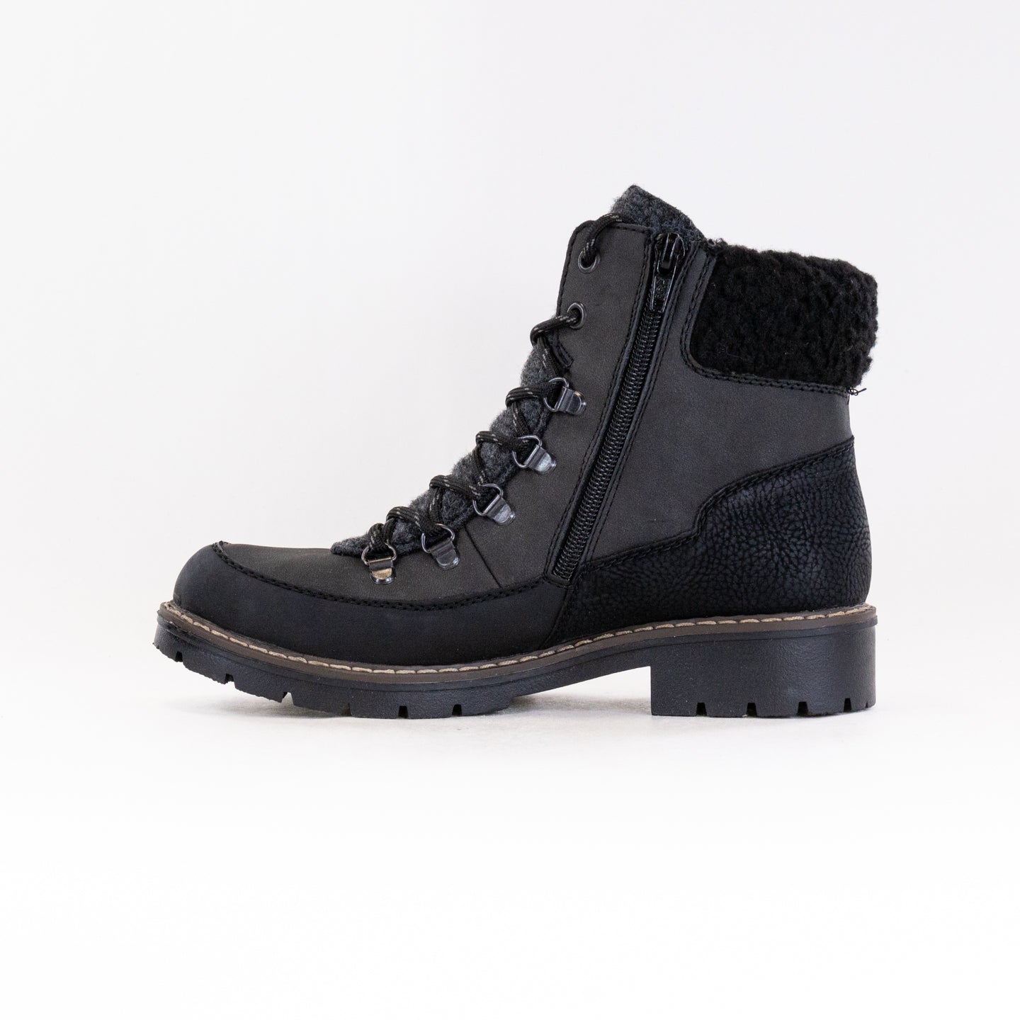 Women's Rieker Y9101 Sabrina Black/Anthracite Comfort Lace-up Boots