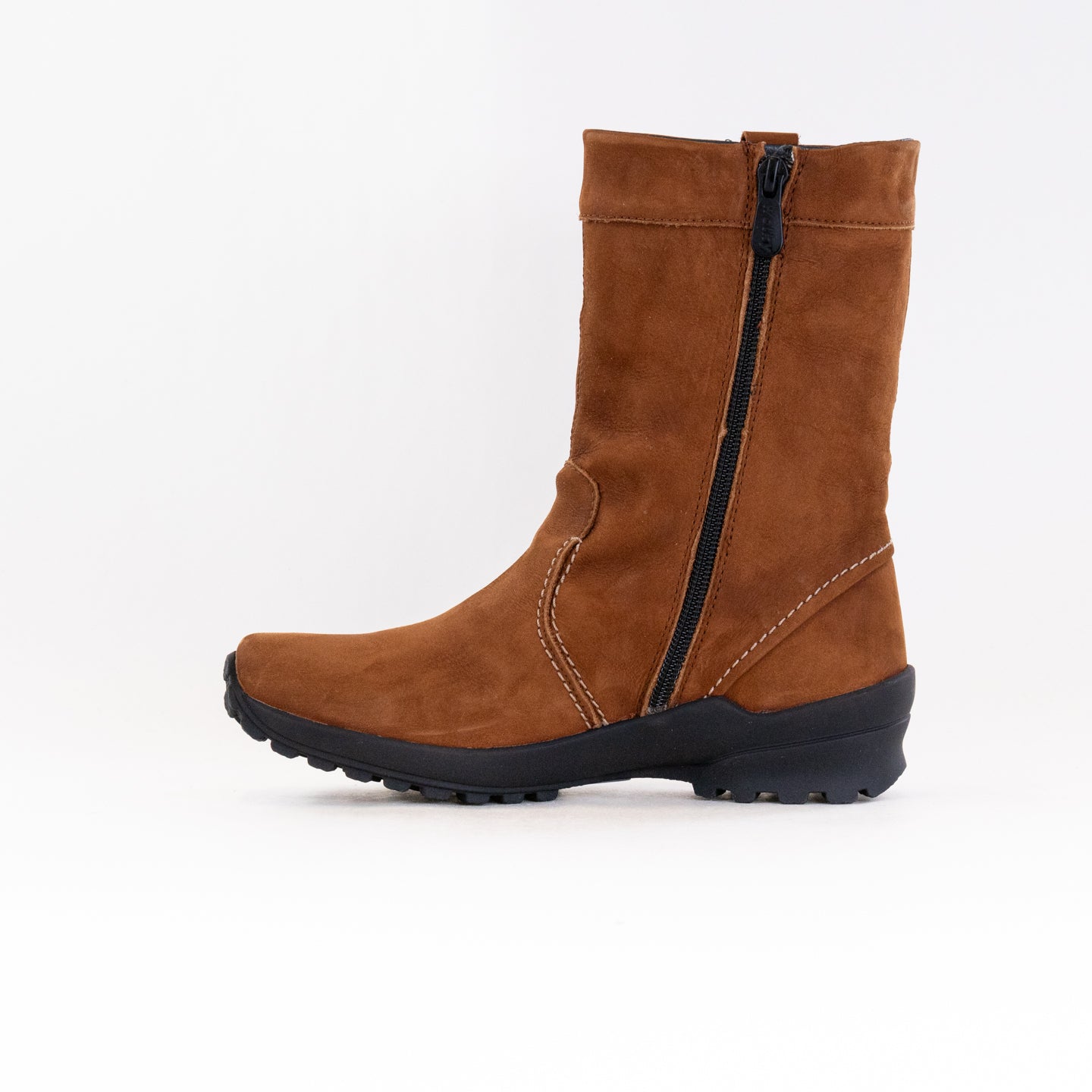 Wolky Women's Byrce WR Winter Water-Resistant Boots in Cognac Nepal Color