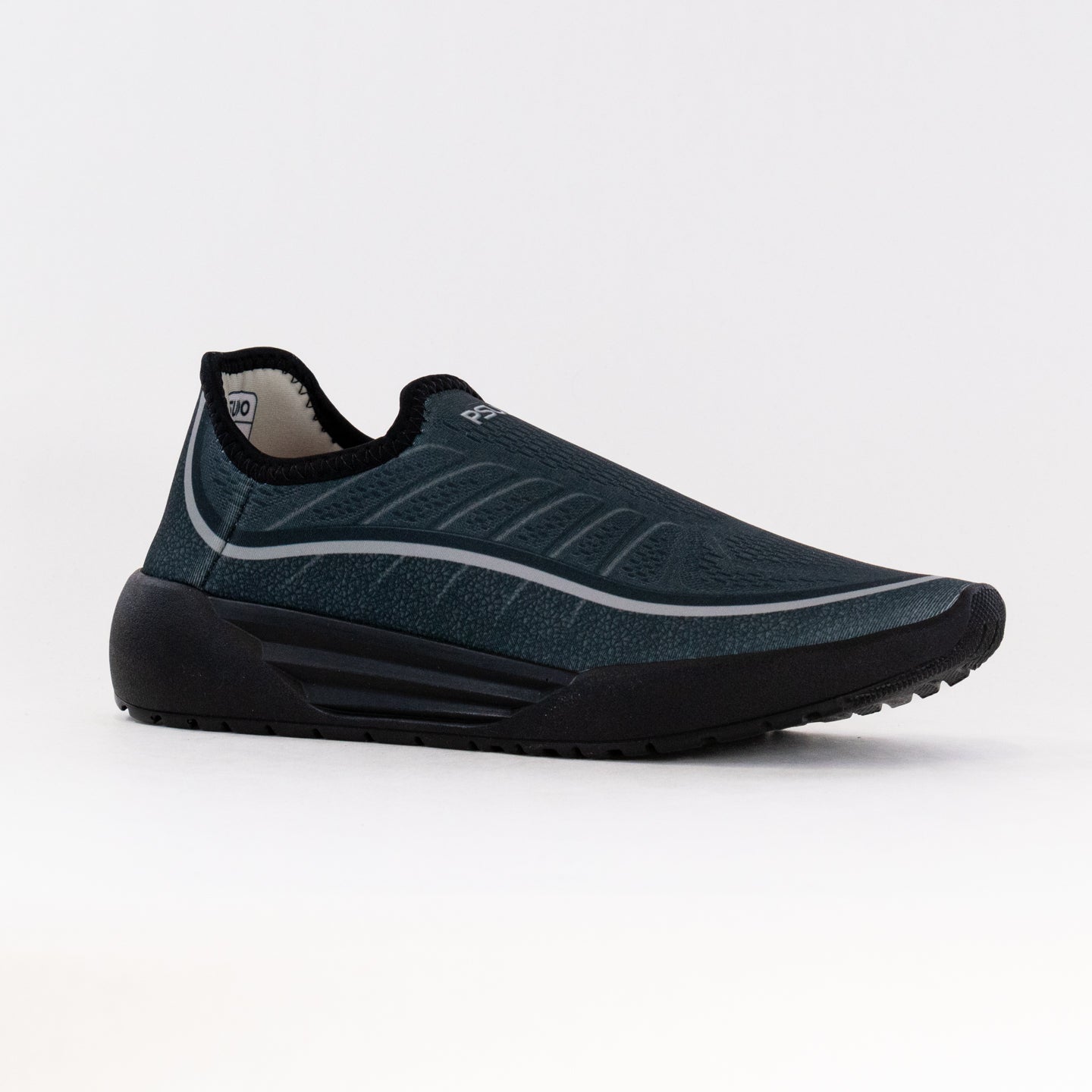 Men's Pseudo Racing Sports Sneakers - Classic Black