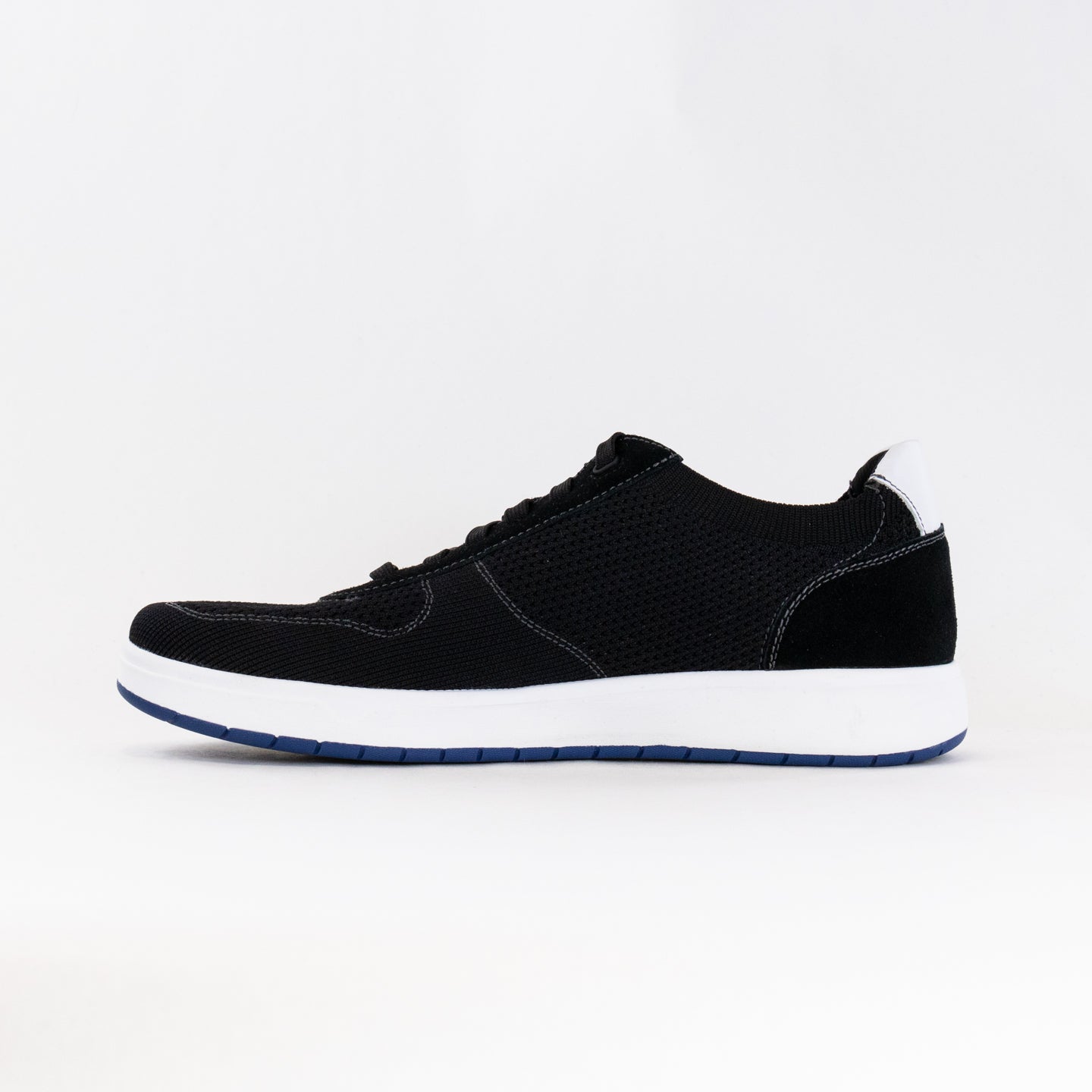Florsheim Men's Heist Black/White Knit & Suede Sneakers