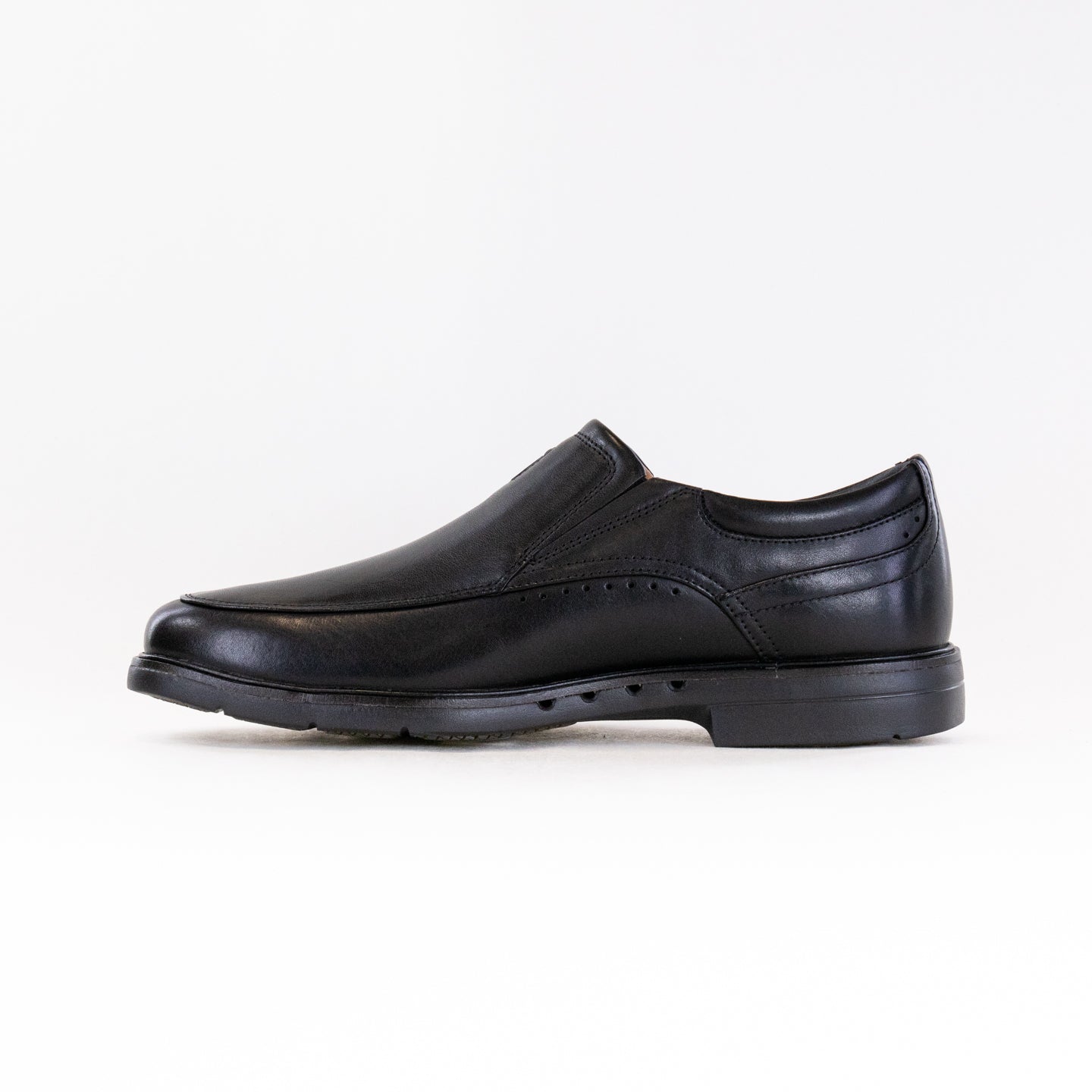 Men's Clarks Un Kendrick Go Dress Shoes in Stylish Black Leather