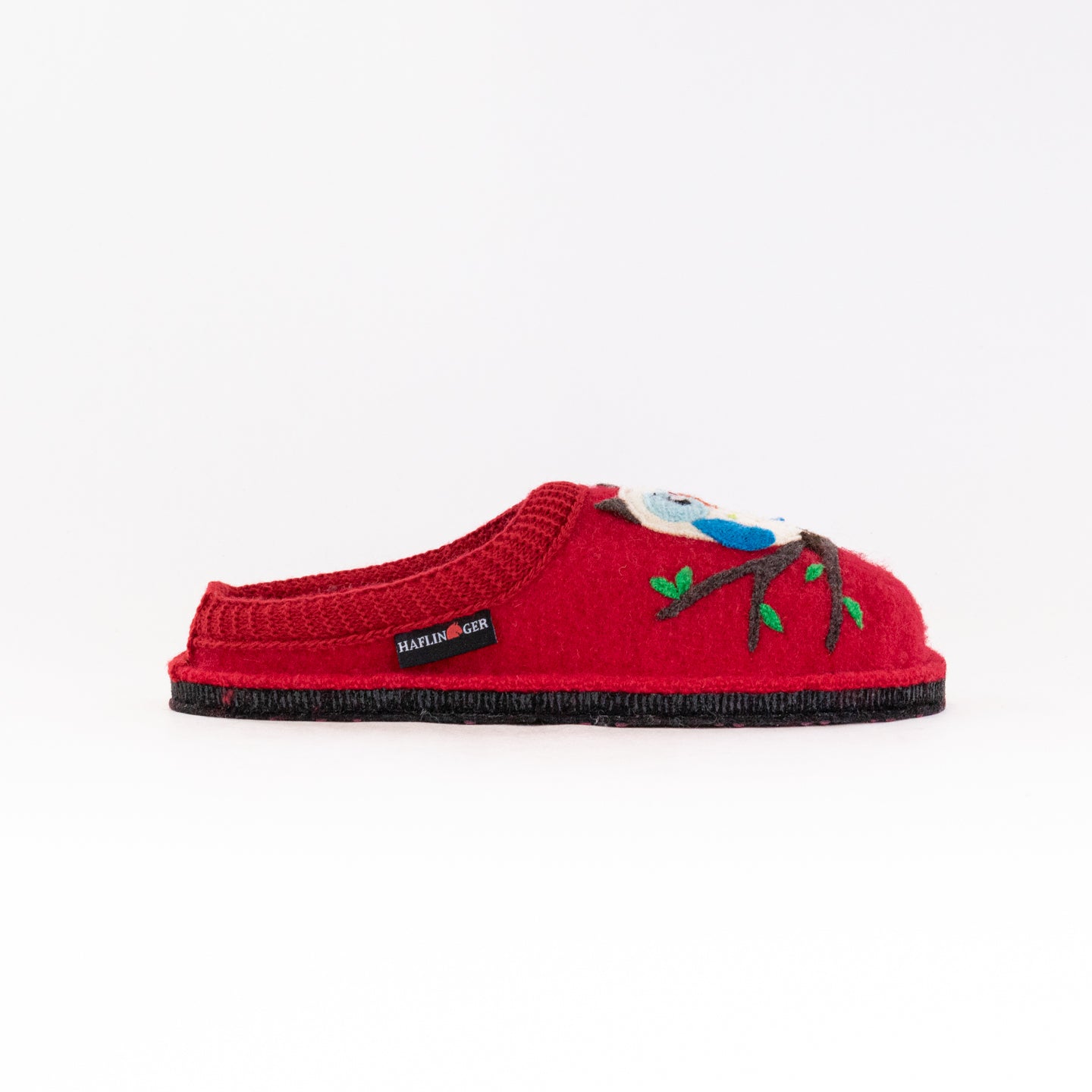 Haflinger Women's Olivia Red Boiled Wool Slippers - A Fashionable and Comfortable Footwear Choice