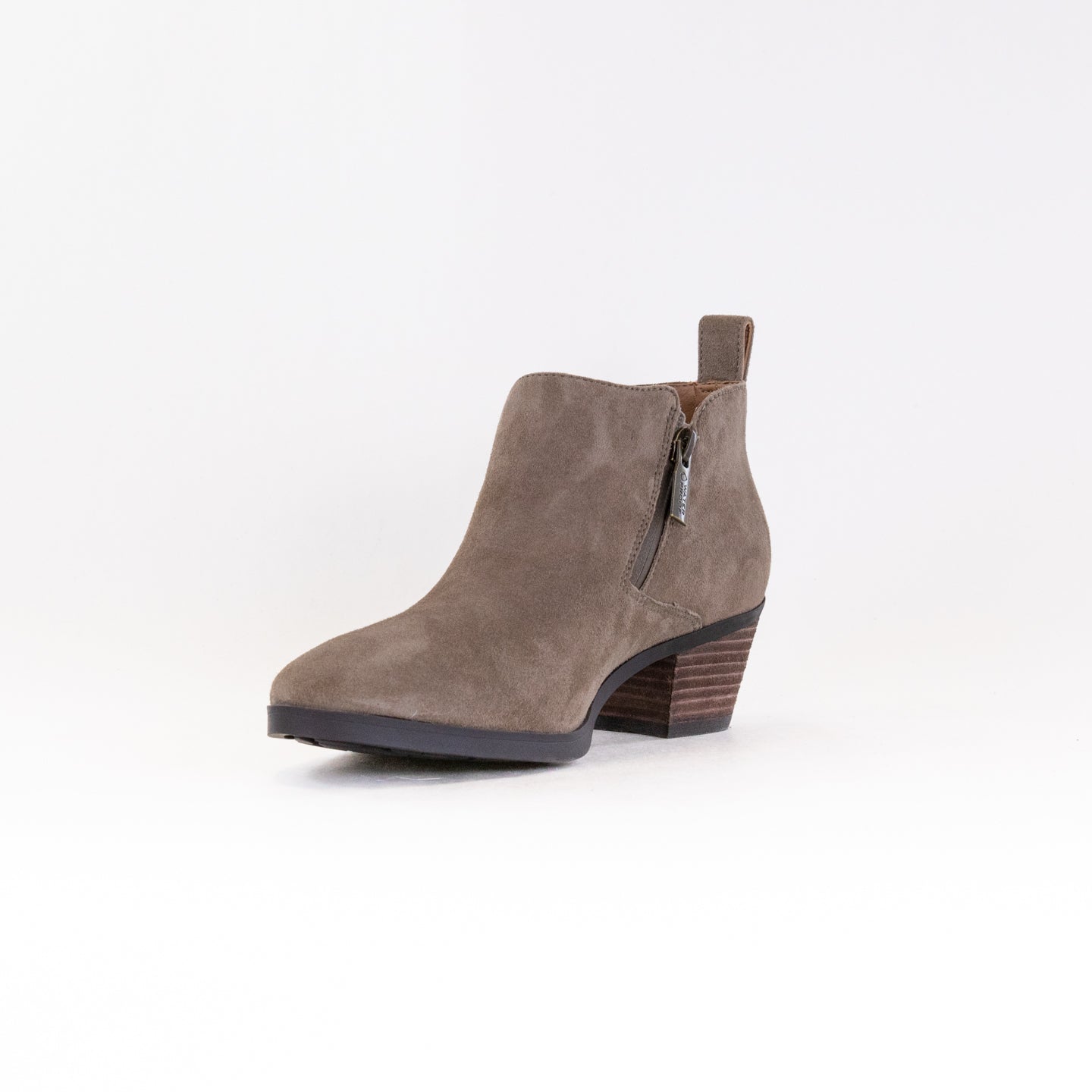Vionic Women's Fashionable Cecily Ankle Booties in Stone Suede Color