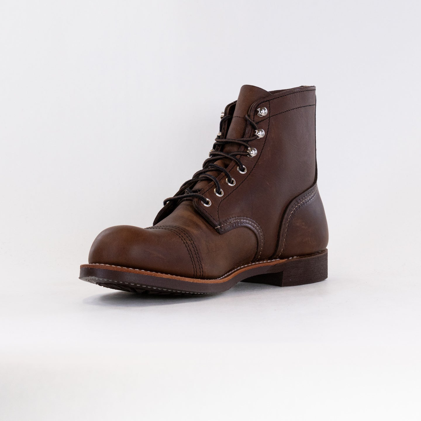 Red Wing Heritage Men's Iron Ranger Work Boots in Amber Harness Color