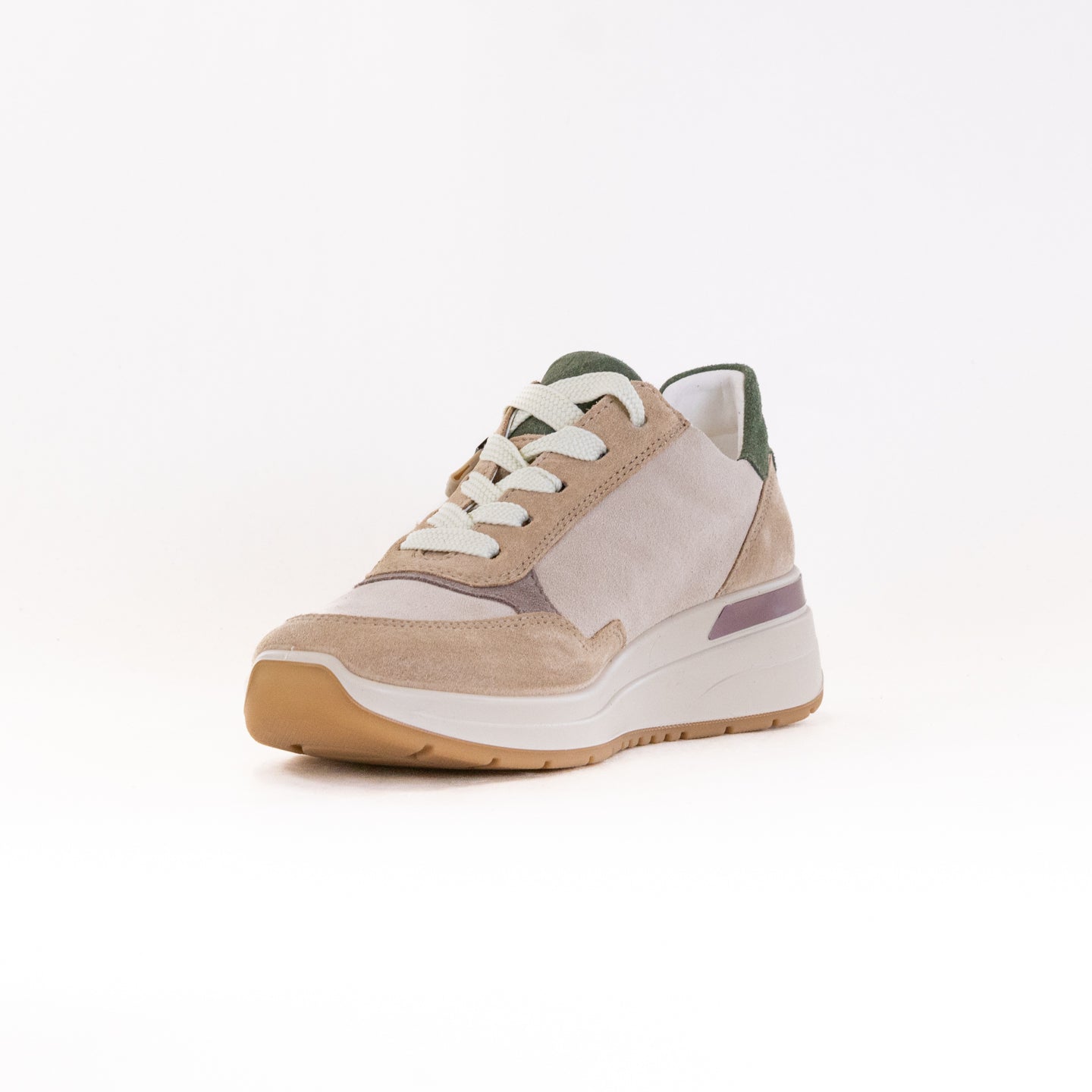 ARA Women's Stylish Sand/Shell Garda Wedge Shoes