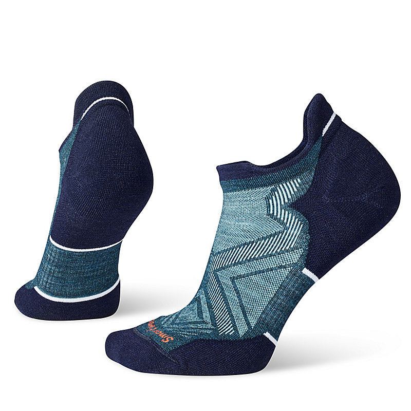 Women's Smartwool Running Low Ankle Socks with Targeted Cushion in Twilight Blue