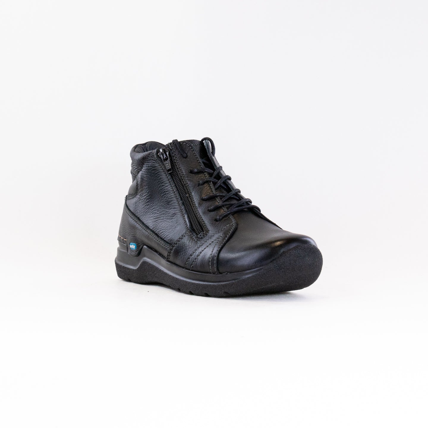 Wolky Women's Ankle-High Lace-Up Shoes - Black Forest Premium Leather