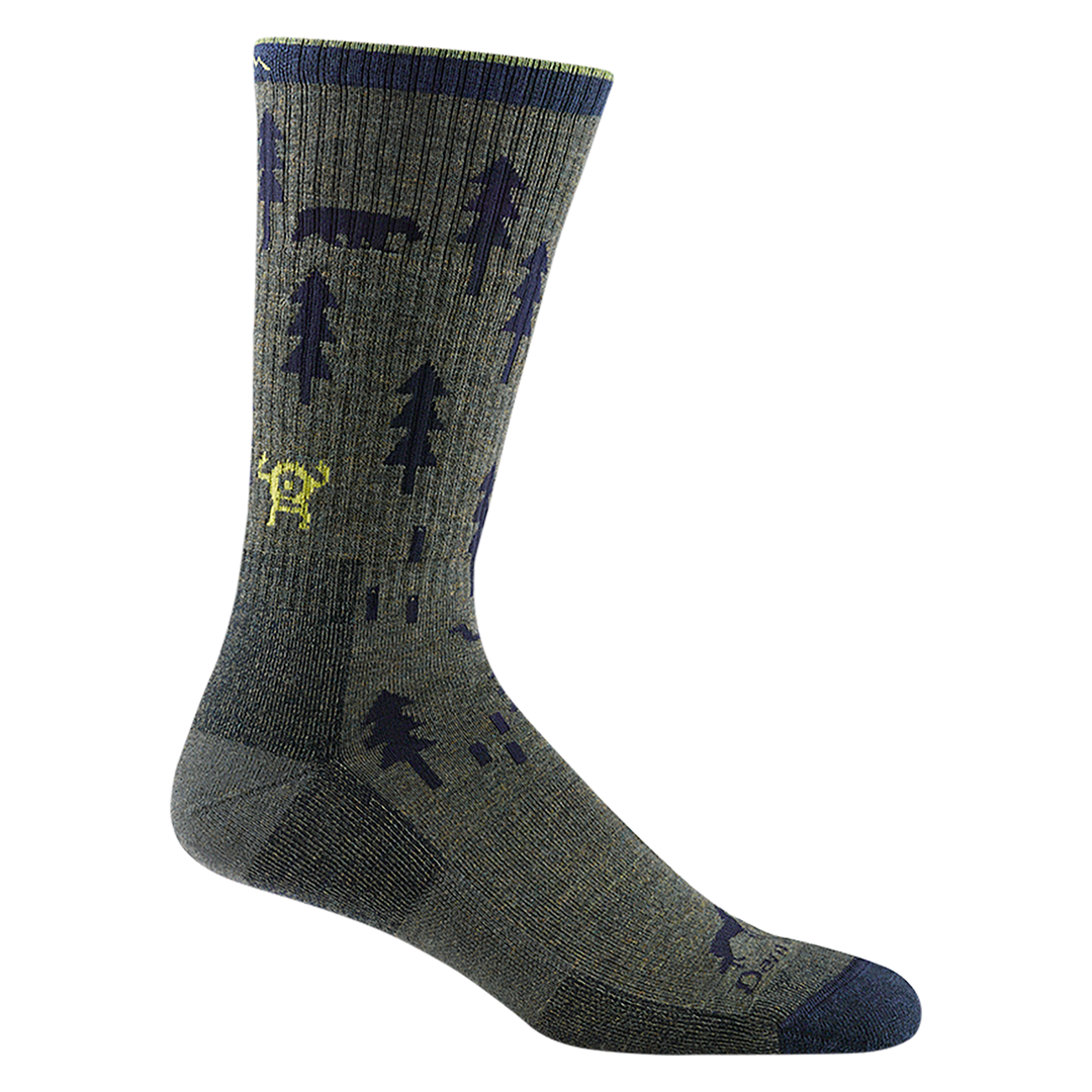 Darn Tough Men's Midweight Forest Boot Hiking Socks for Adventurous Trails