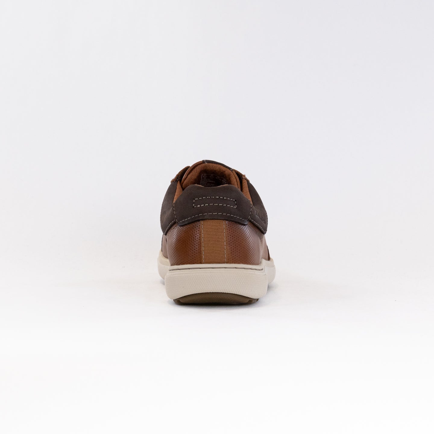 Men's Tan Leather Clarks Mapstone Lace-up Casual Sneakers