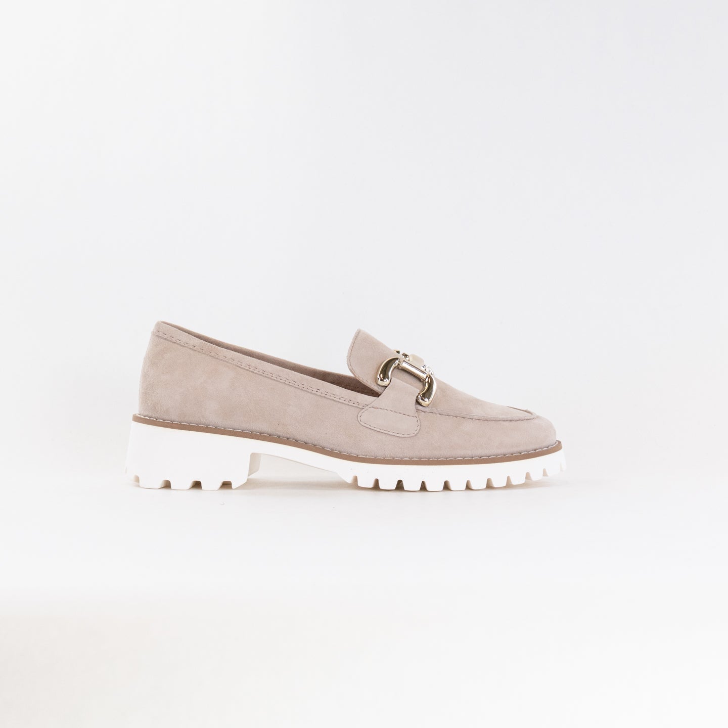 Women's Sand-colored Ara Kent Kiana Buckle Fashionable Loafers