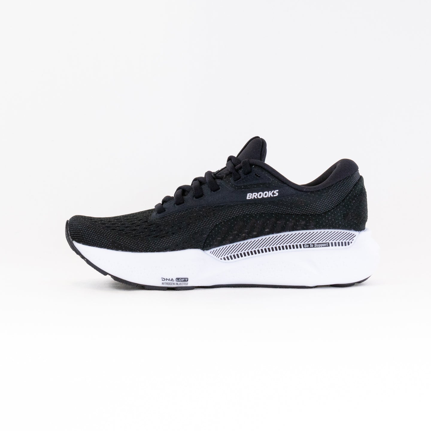 Women's Brooks Adrenaline GTS 24 Running Shoes in Black and White