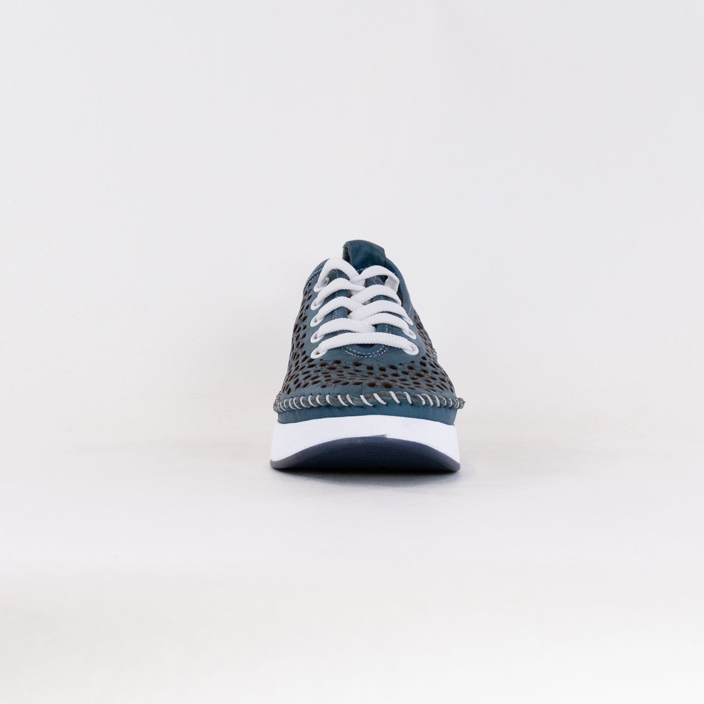 Spring Step Women's Youlanda Perforated Wedge Sneakers - Blue