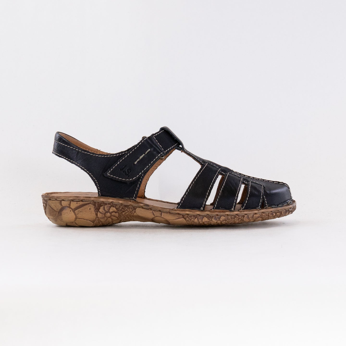 Josef Seibel Women's Black Rosalie 48 Open - Back Fisherman Shoes