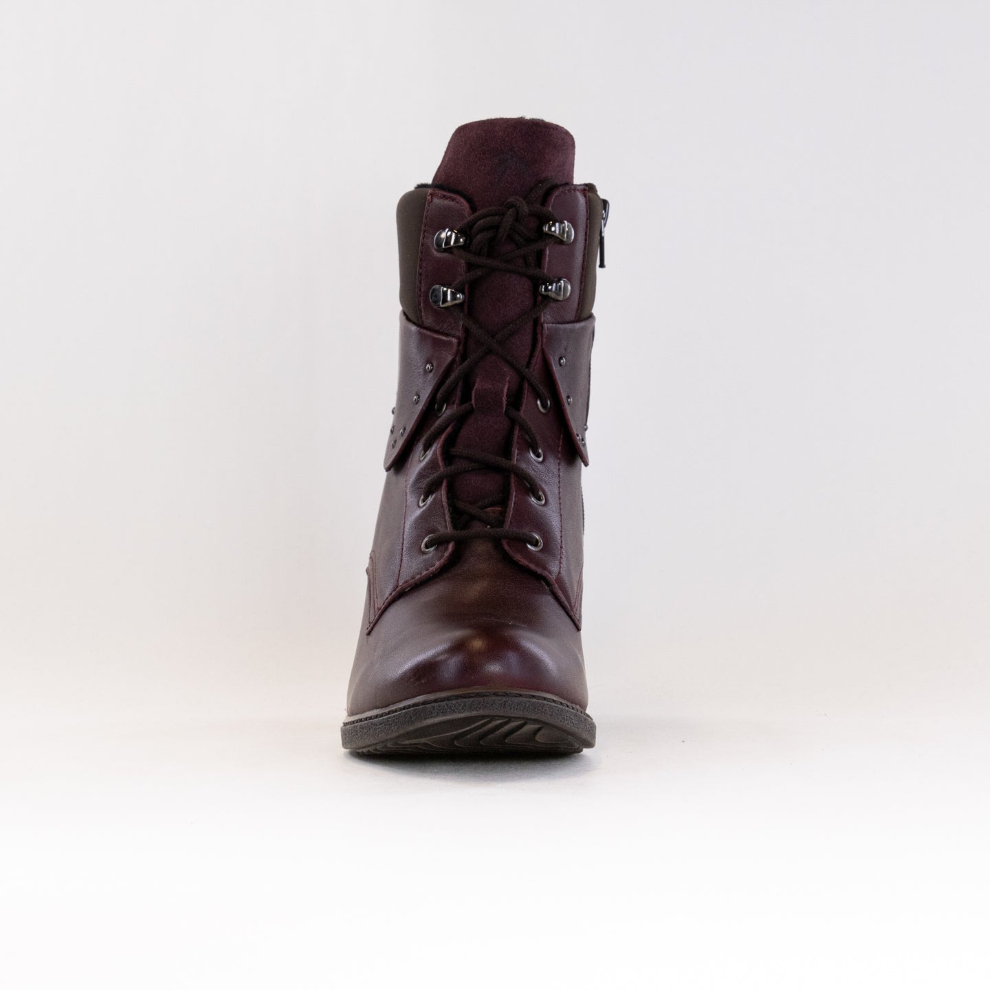 Wine-colored Women's Dromedaris Gilly Lace-up Boots