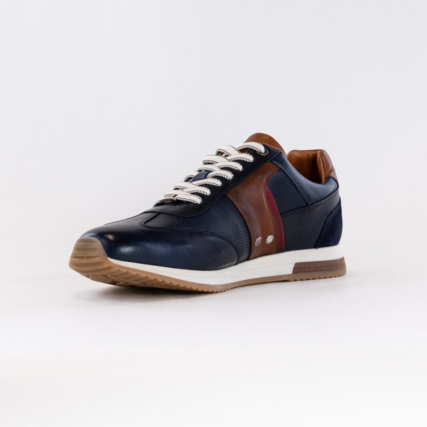 Ambitious Men's Navy Slow Classic Style Leather Lace - Up Sneakers