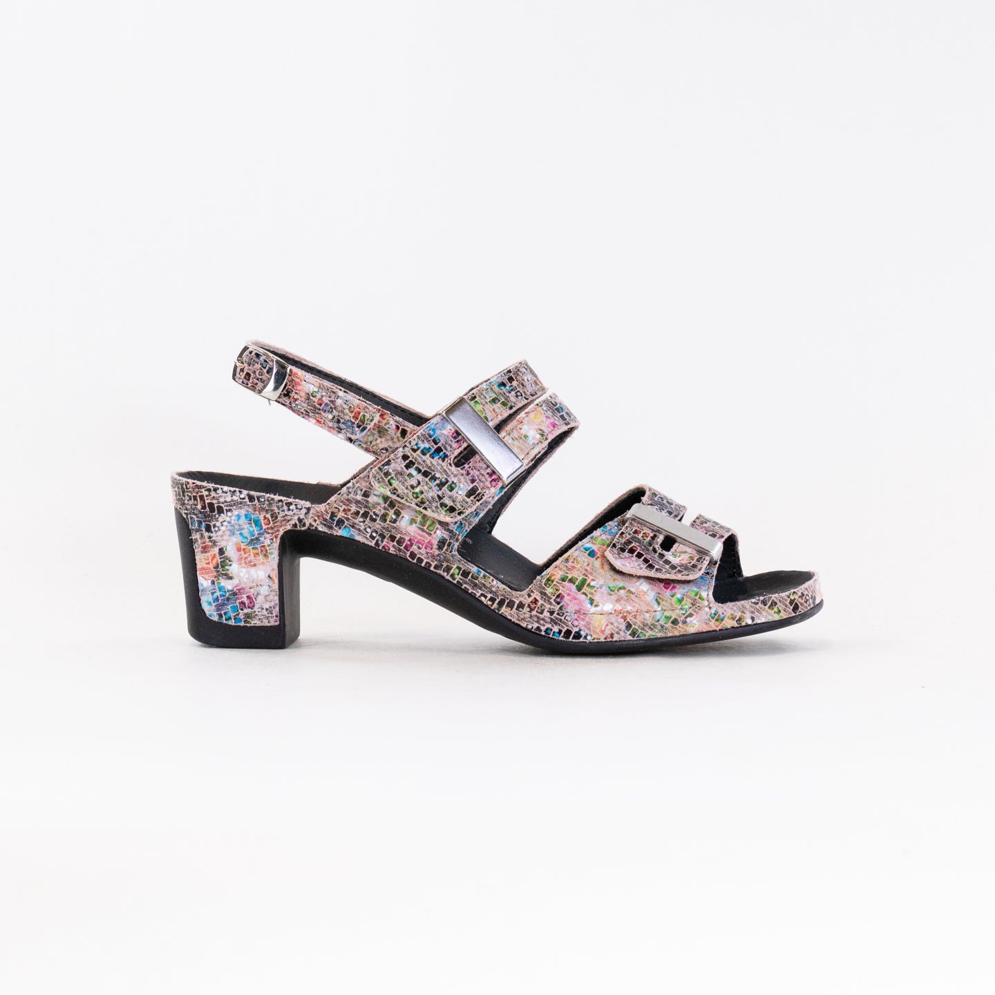 Multicolor Leather Women's Comfort Sandals by Vital Joy