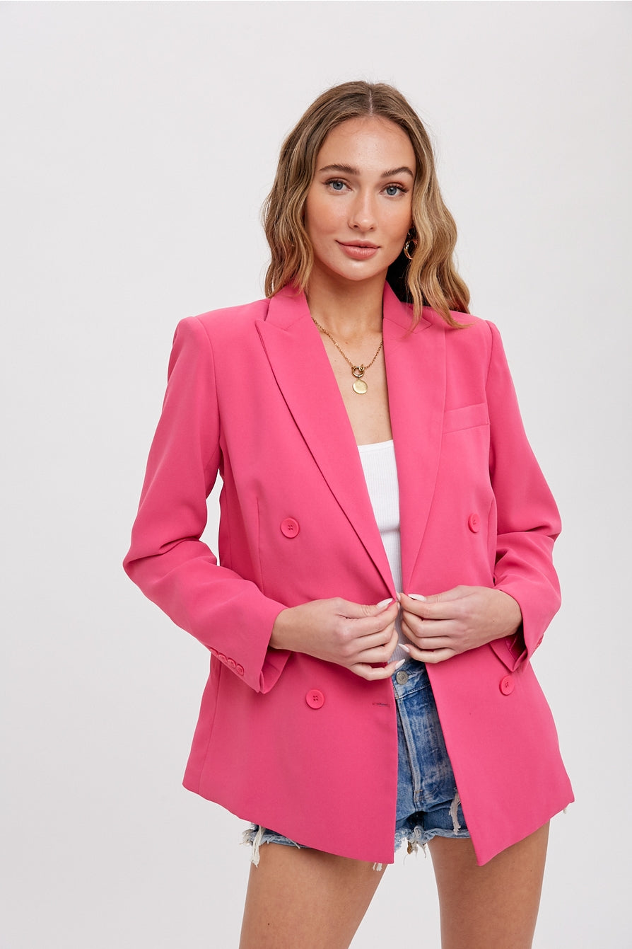 Timeless Double - Breasted Men's Classic Blazer for All Occasions
