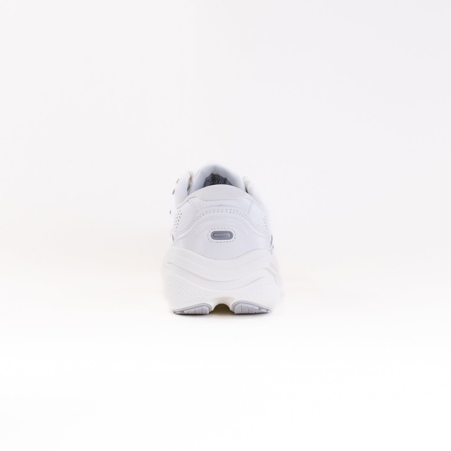 Men's Brooks Ghost Max Leather Running Shoes - White/White Colorway