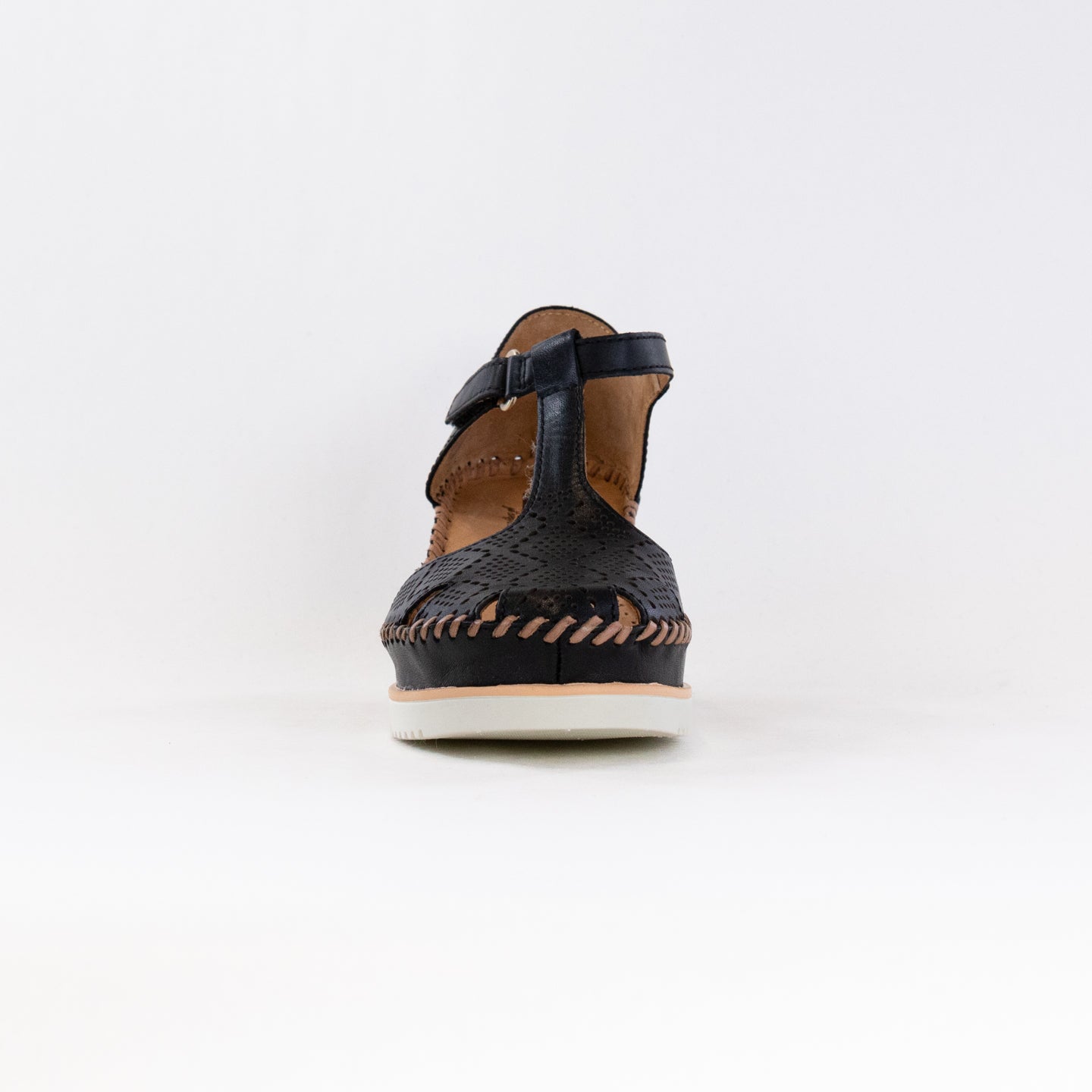 Pikolinos Women's Black Aguadulce W3Z-1991 Comfortable Closed Wedge Sandals