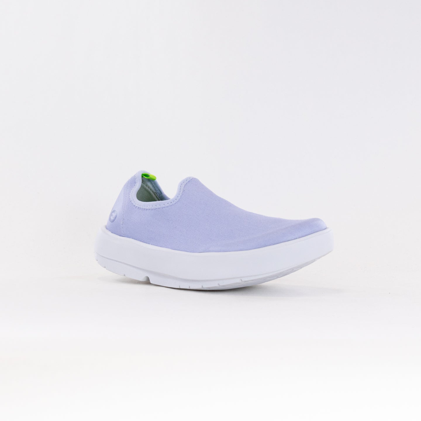 Women's OOFOS OOmg Eezee Low Stretch Woven Canvas-Like Purple Jade Casual Shoes