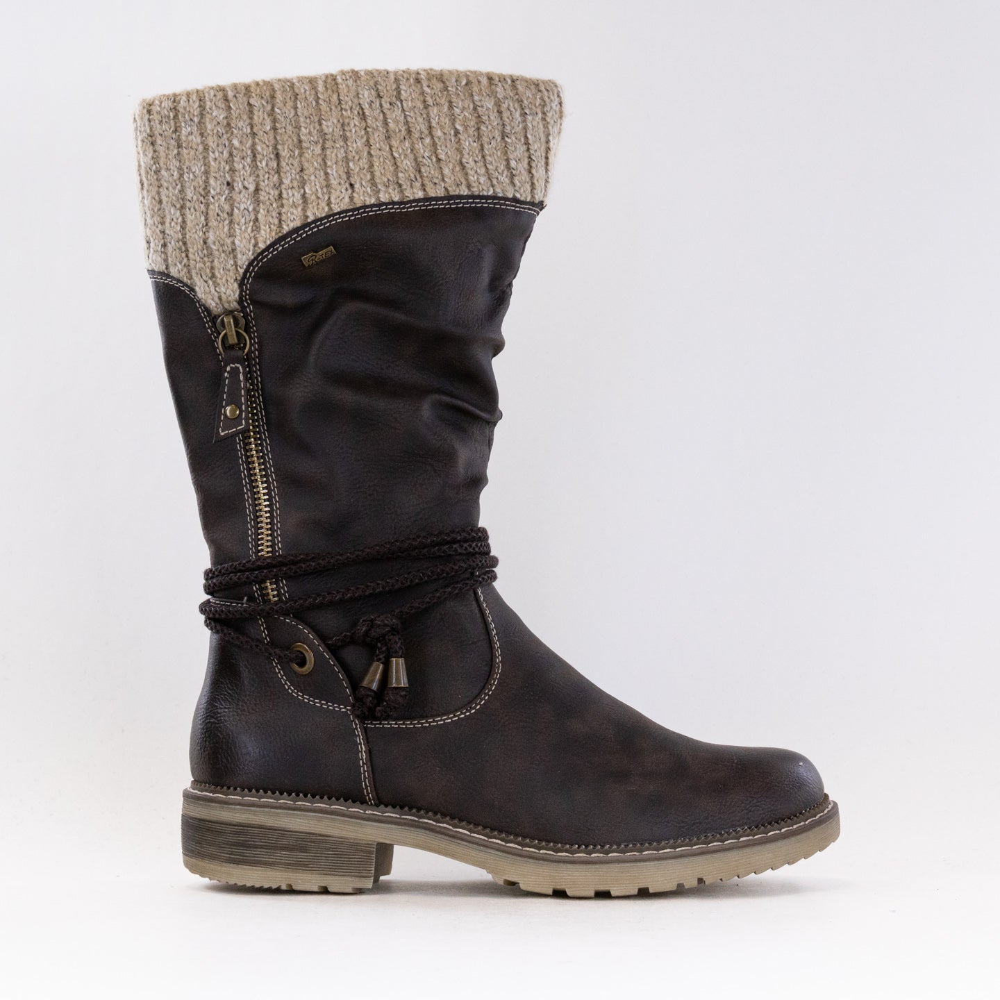 Women's Dark Brown Spring Step Acaphine Water-Resistant Boots