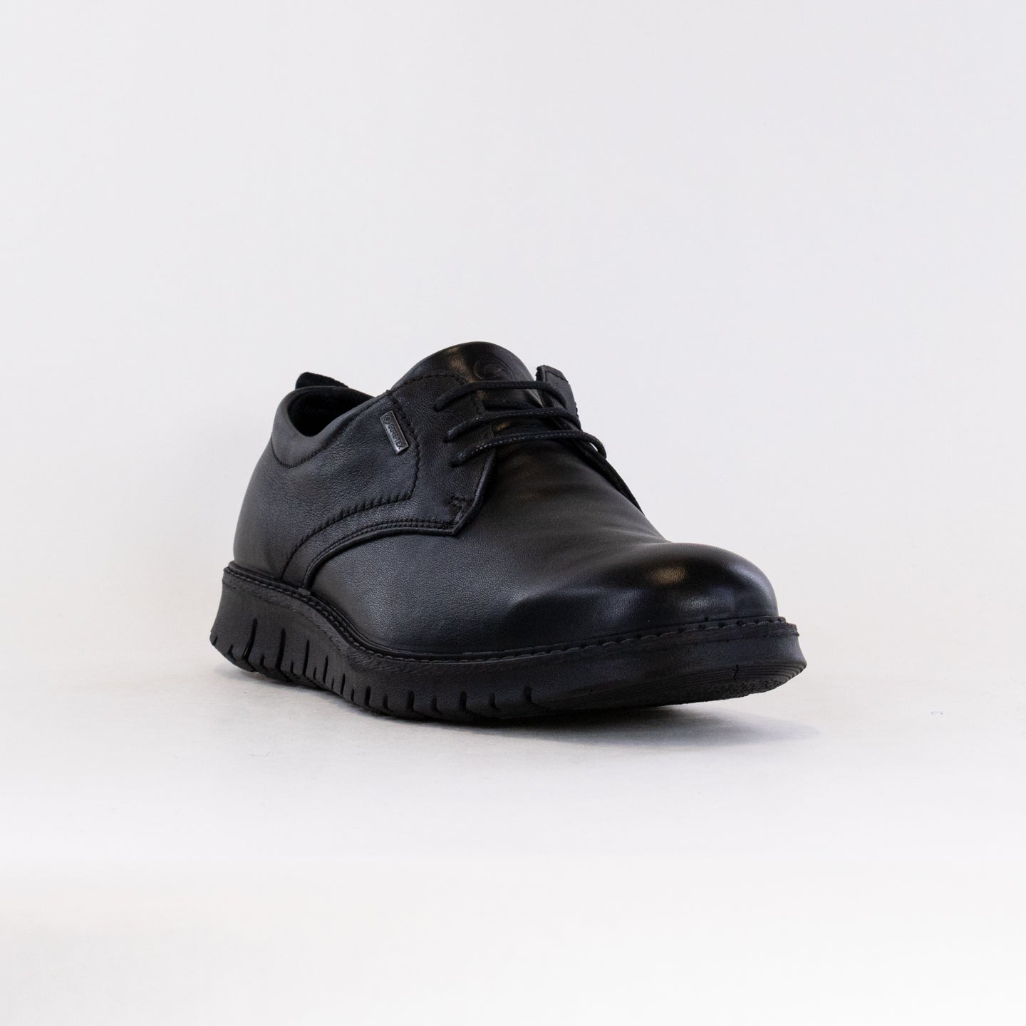 Men's Ara Leandro Black Leather Lace - up Oxford Shoes with GORE - TEX Waterproof Technology
