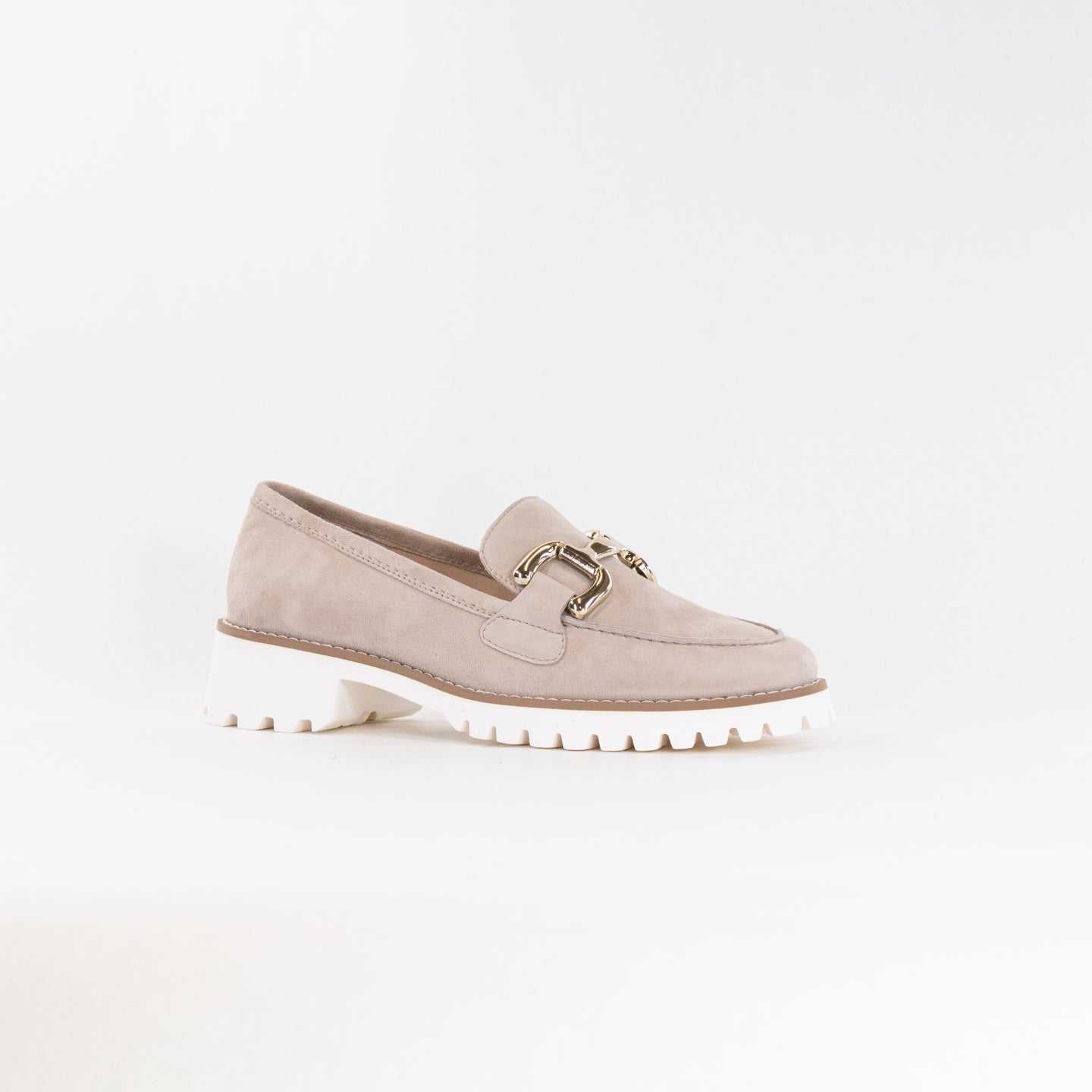 Women's Sand-colored Ara Kent Kiana Buckle Fashionable Loafers