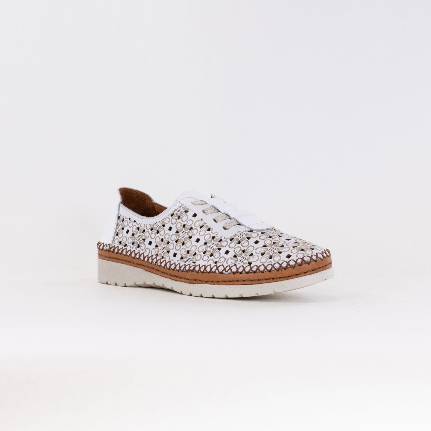 Spring Step Women's Indi - Stylish White Leather Shoes