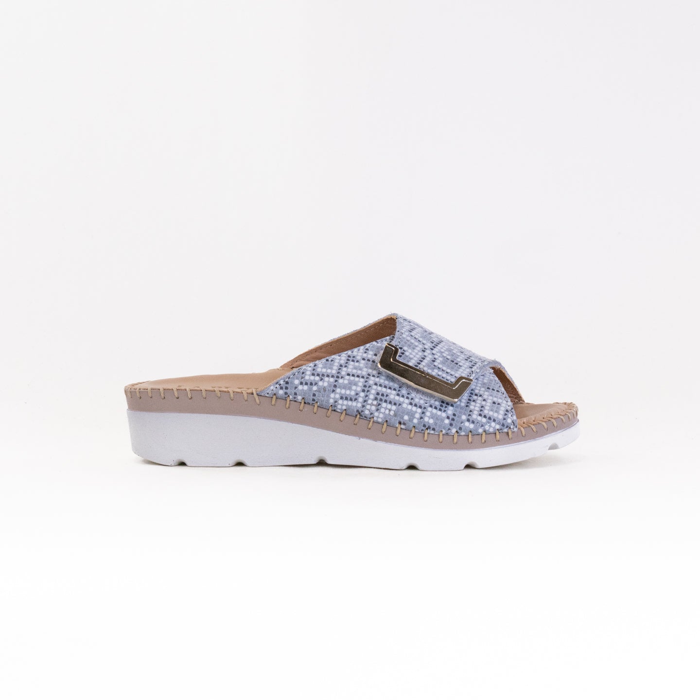 Grey Snake Pattern La Plume Agua Women's Footwear