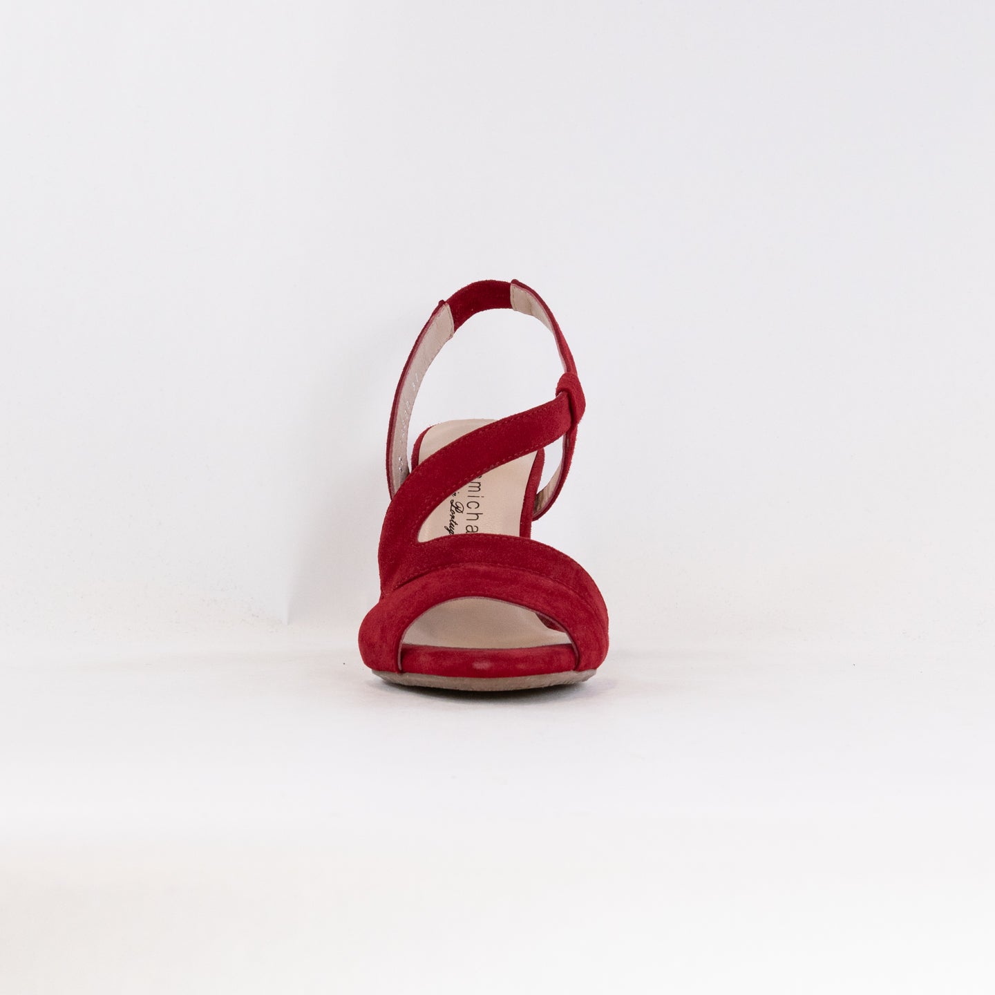 Eric Michael Scarlett Women's Red Suede Strappy High Heel Sandals