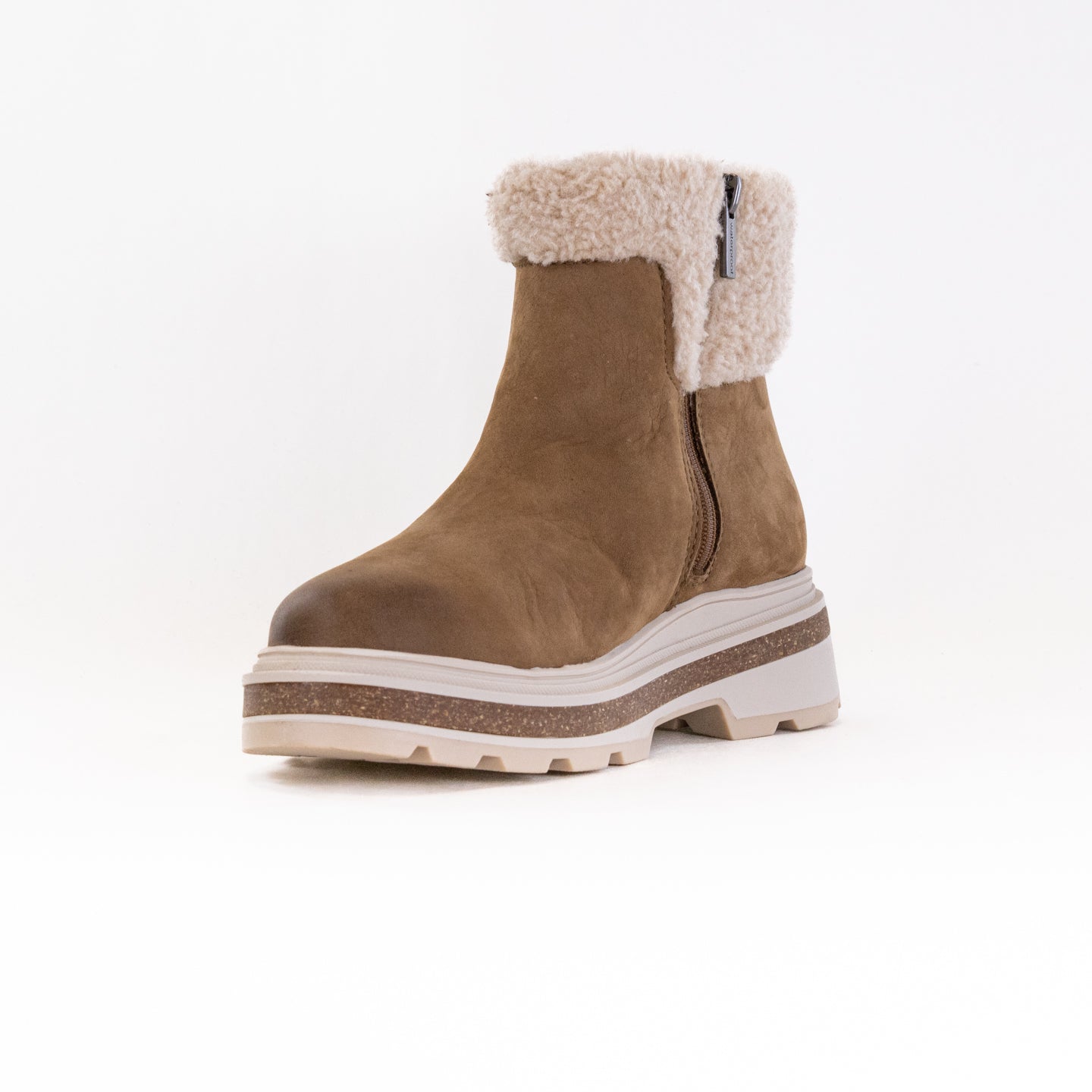 Clarks Women's Waterproof Dark Sand Warmlined Hencroft Madi Workhorse Boots