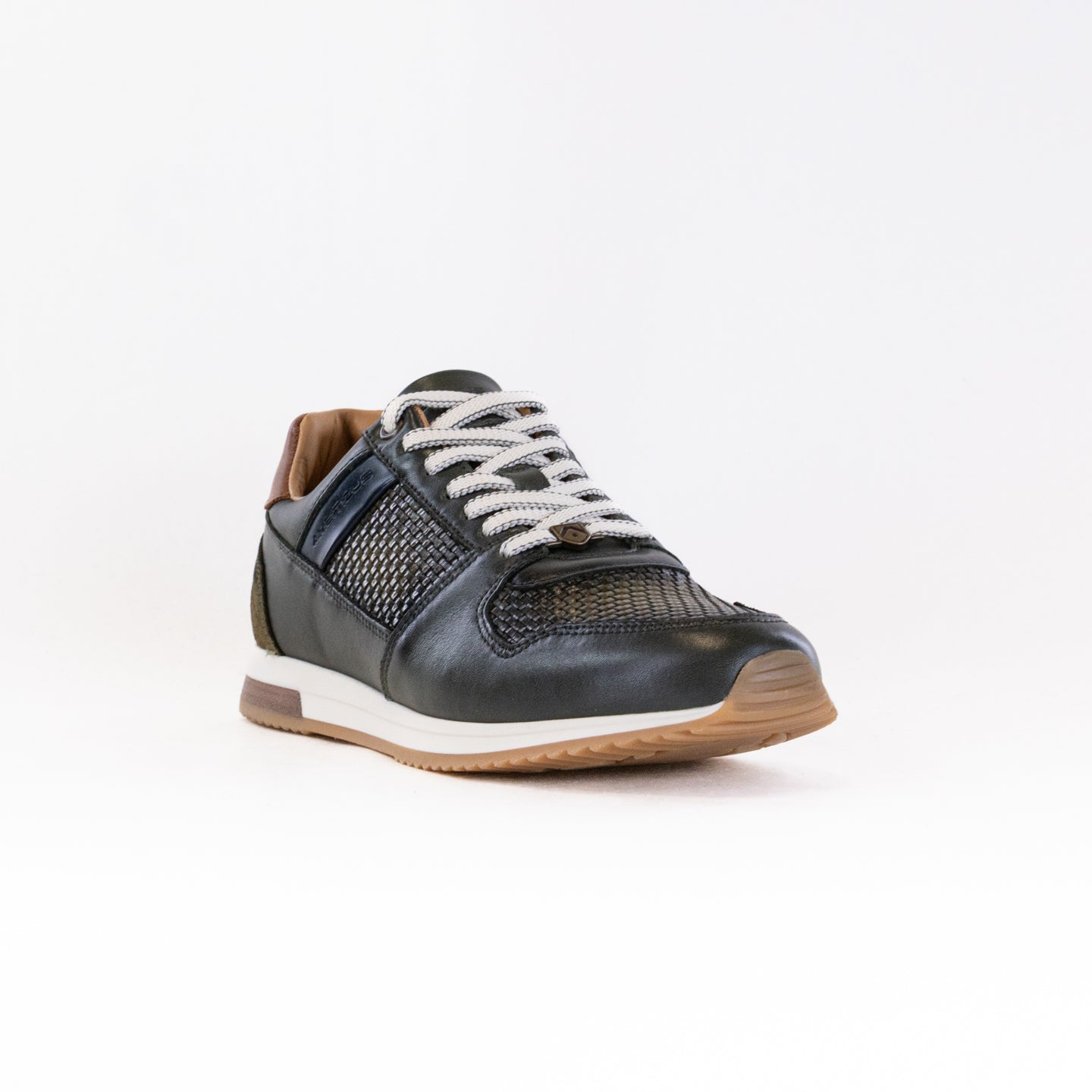 Men's Premium Khaki Leather Ambitious Slow-Style Sneakers