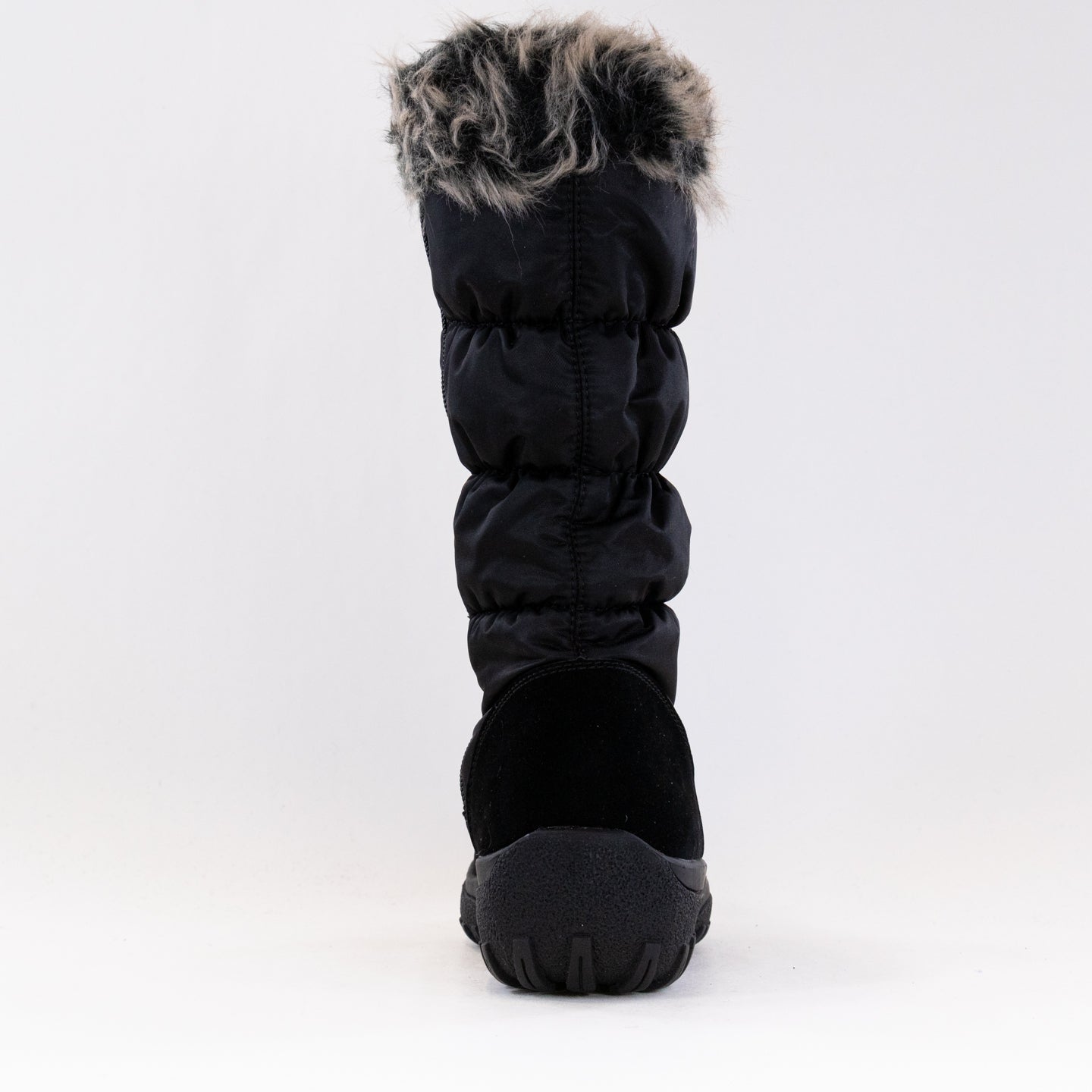 Women's Stylish Flexus Vanish Black Waterproof Winter Boots