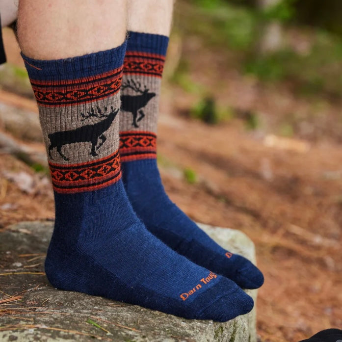 Darn Tough Men's Midweight Eclipse VanGrizzle Boot Hiking Socks - Ideal for Outdoor Adventures