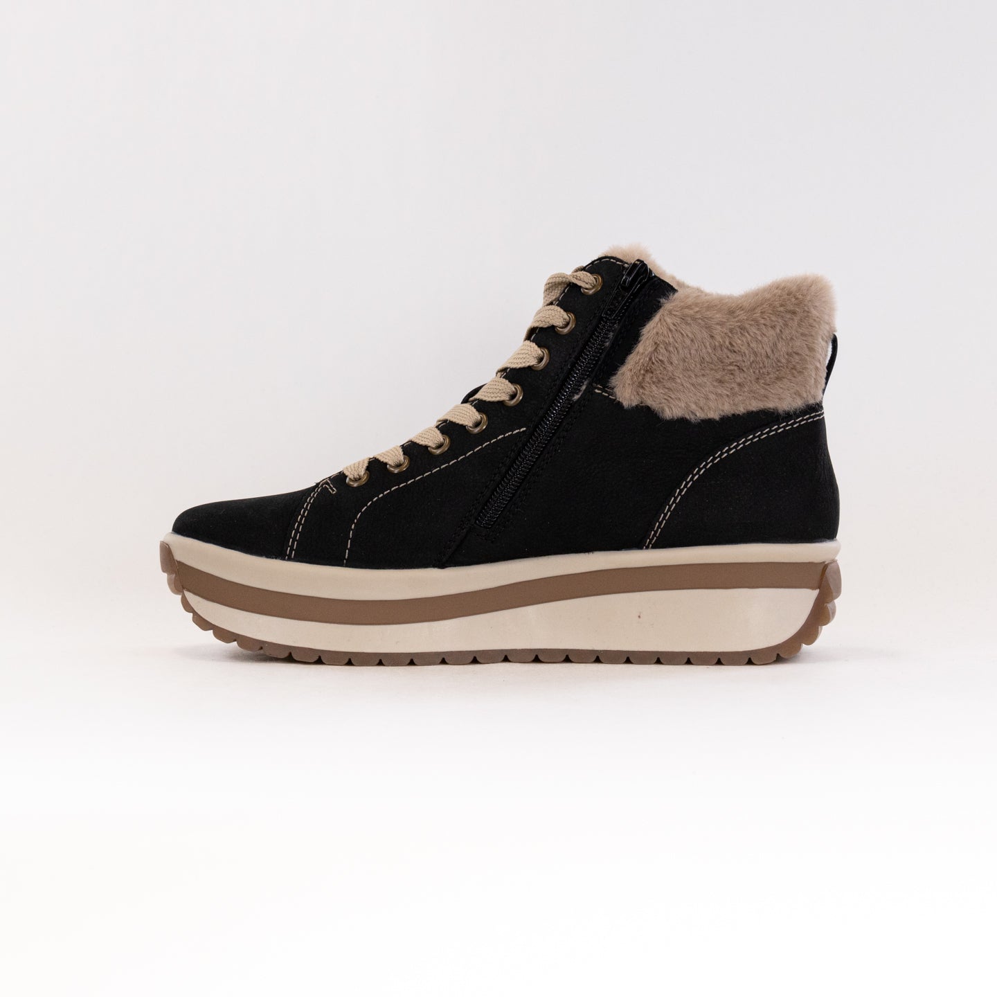 Rieker Women's W0961-01 Black Suede Leather R-EVOLUTION Boots