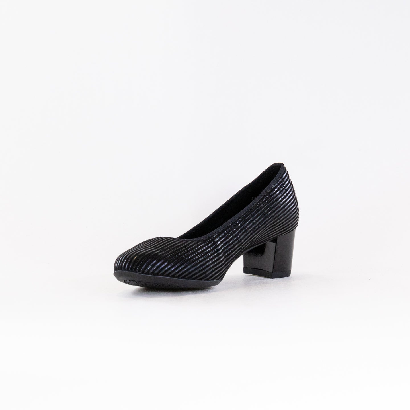 Women's Ara Kendall Black Metallic Comfortable Pumps