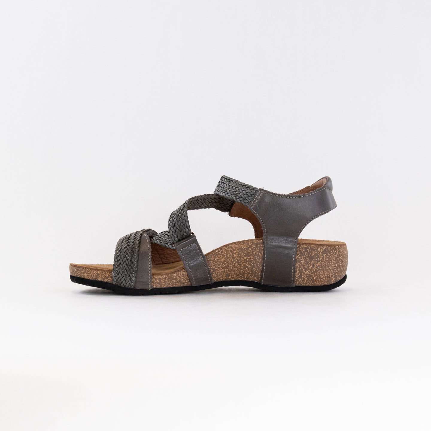 Women's Taos Trulie Leather Sandals in Dark Grey