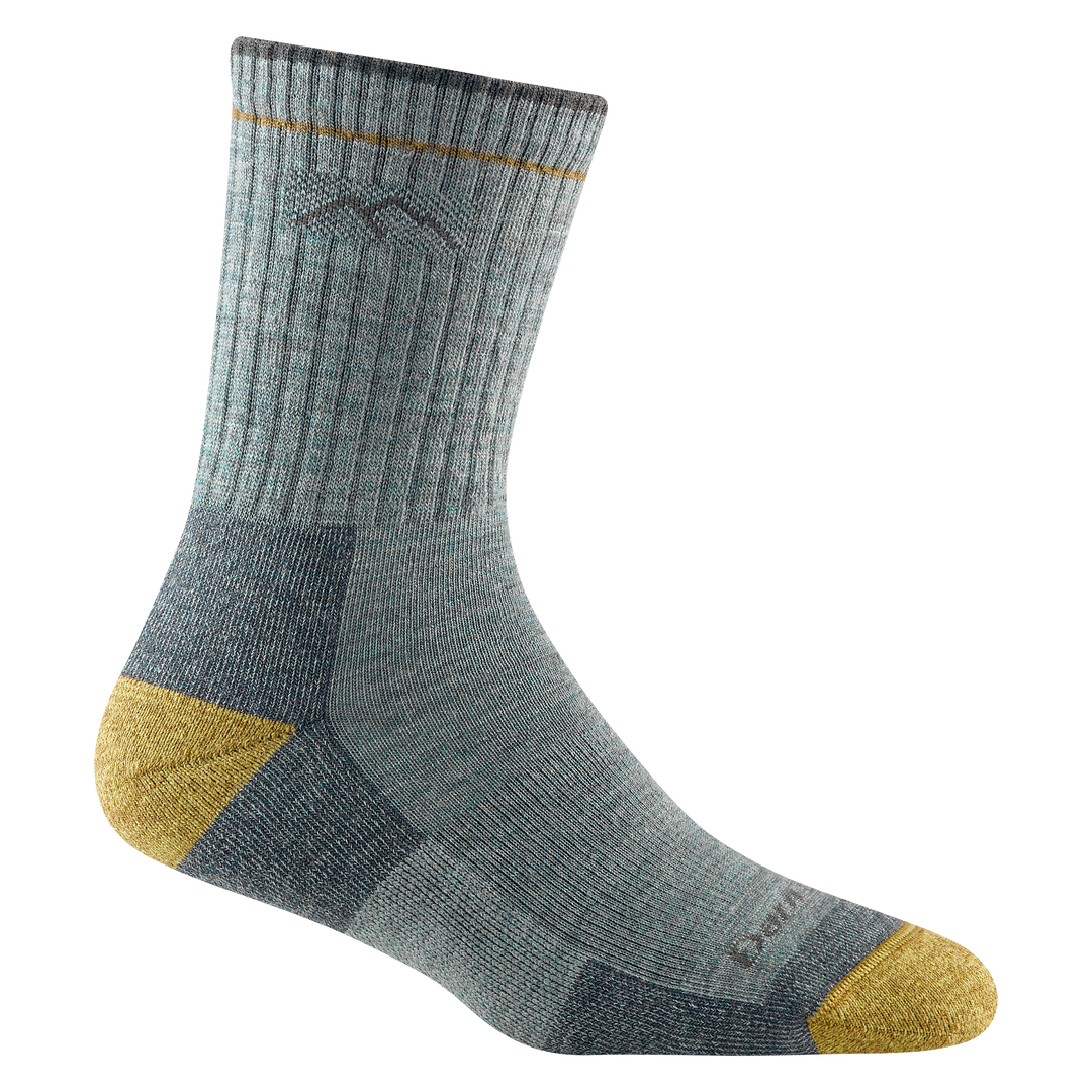 Women's Midweight Darn Tough Micro Crew Hiking Socks in Sage Color for Outdoor Enthusiasts