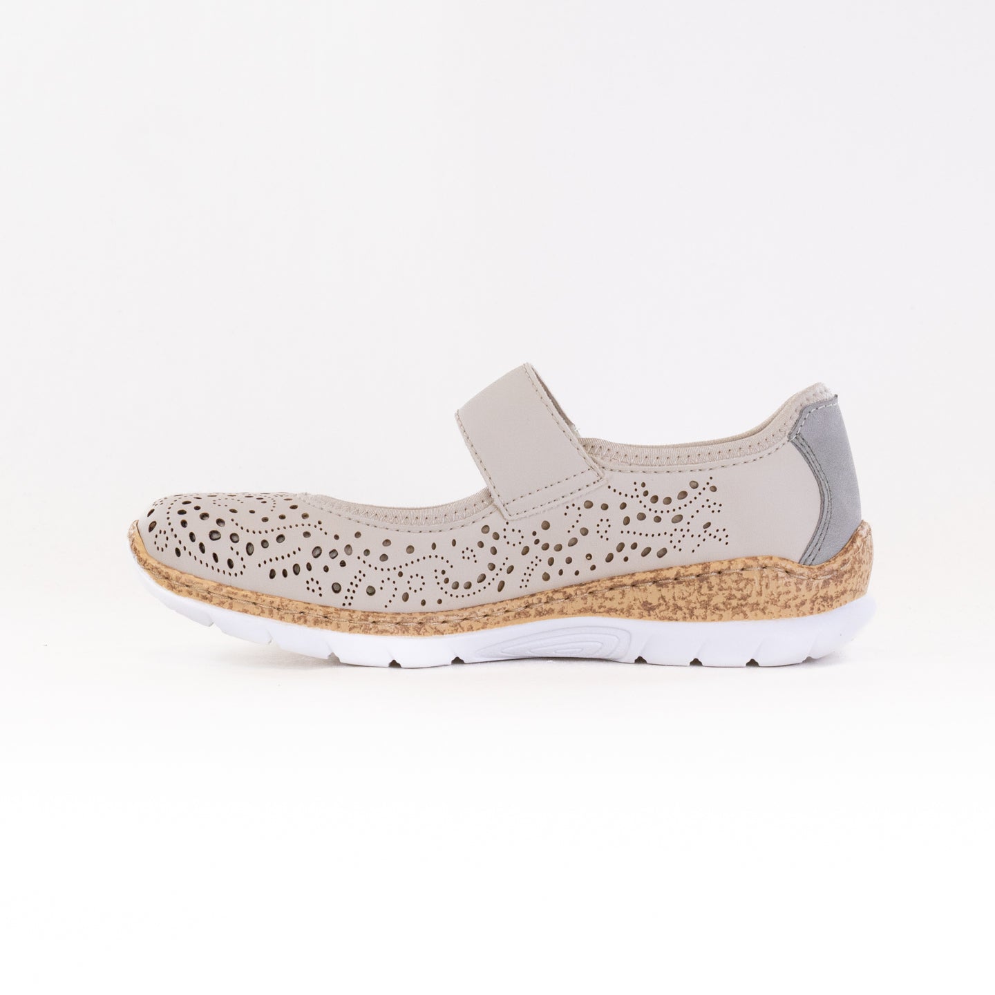 Rieker Women's Beige Nikita 99 Ballerina Shoes