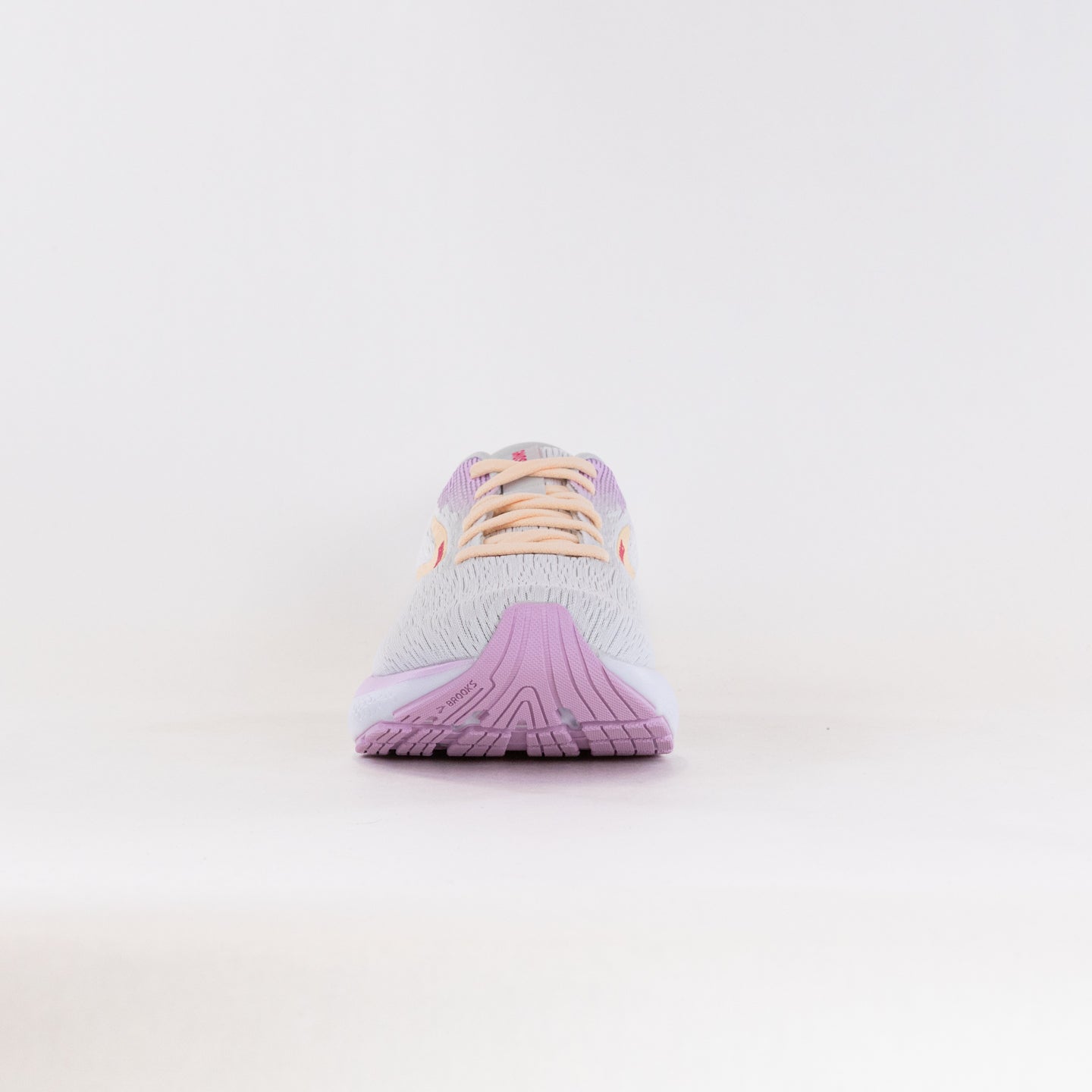 Women's Brooks Ghost 16 Running Shoes in White, Grey, and Orchid Colors