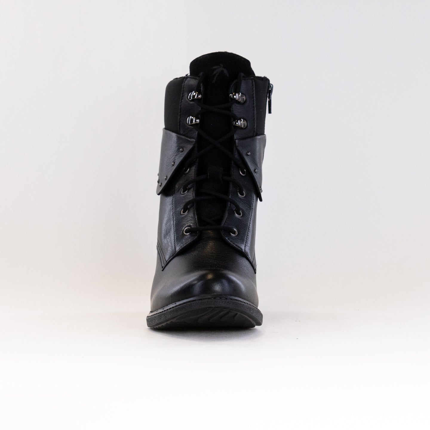 Stylish Black Women's Dromedaris Gilly Lace - Up Boots