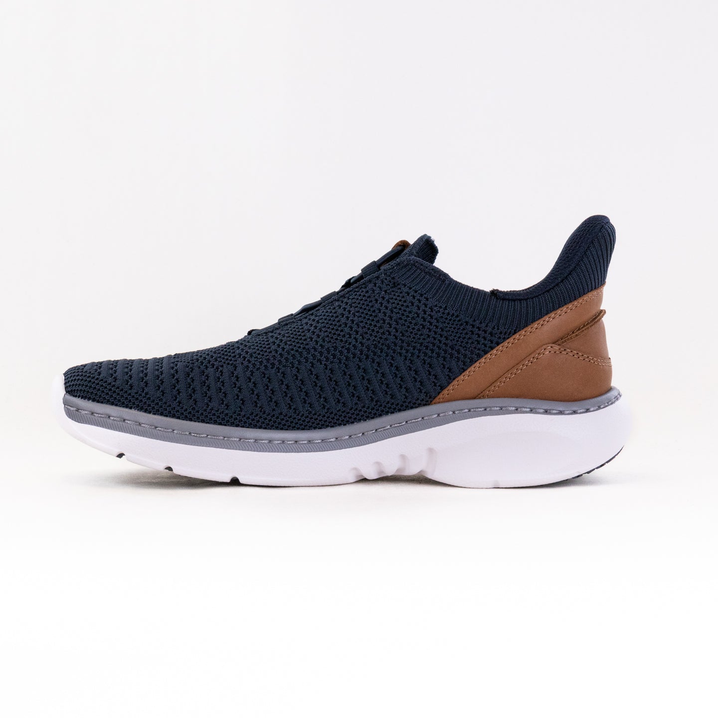 Men's ClarksPro Lo Navy Knit - Comfortable Casual Athleisure Shoes