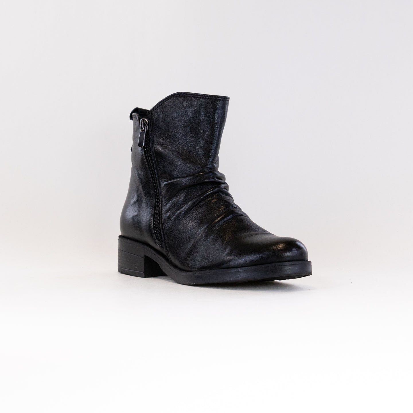 Spring Step Women's Black Zipstering Fashion Leather Boots