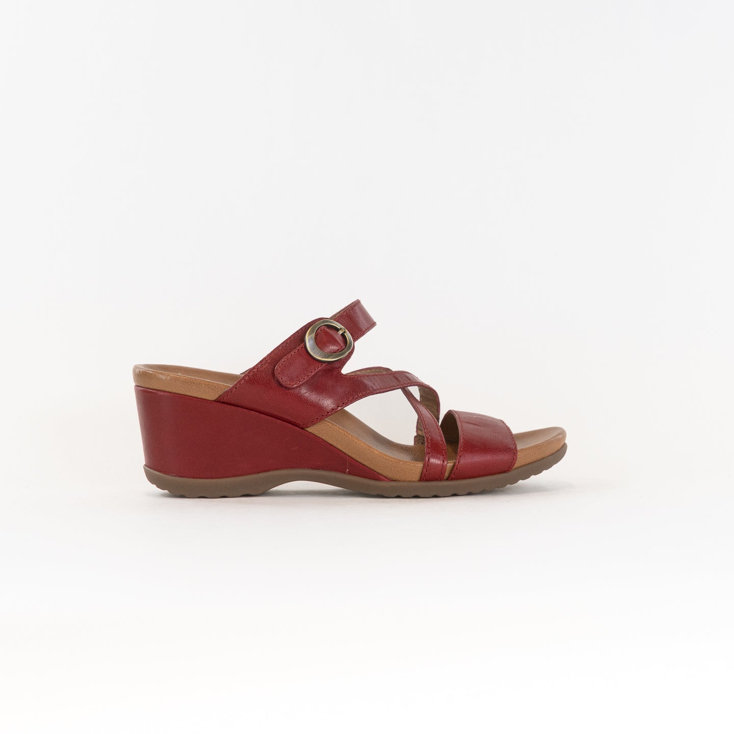 Stylish Red Dansko Ana Women's Open - Back Wedge Shoes
