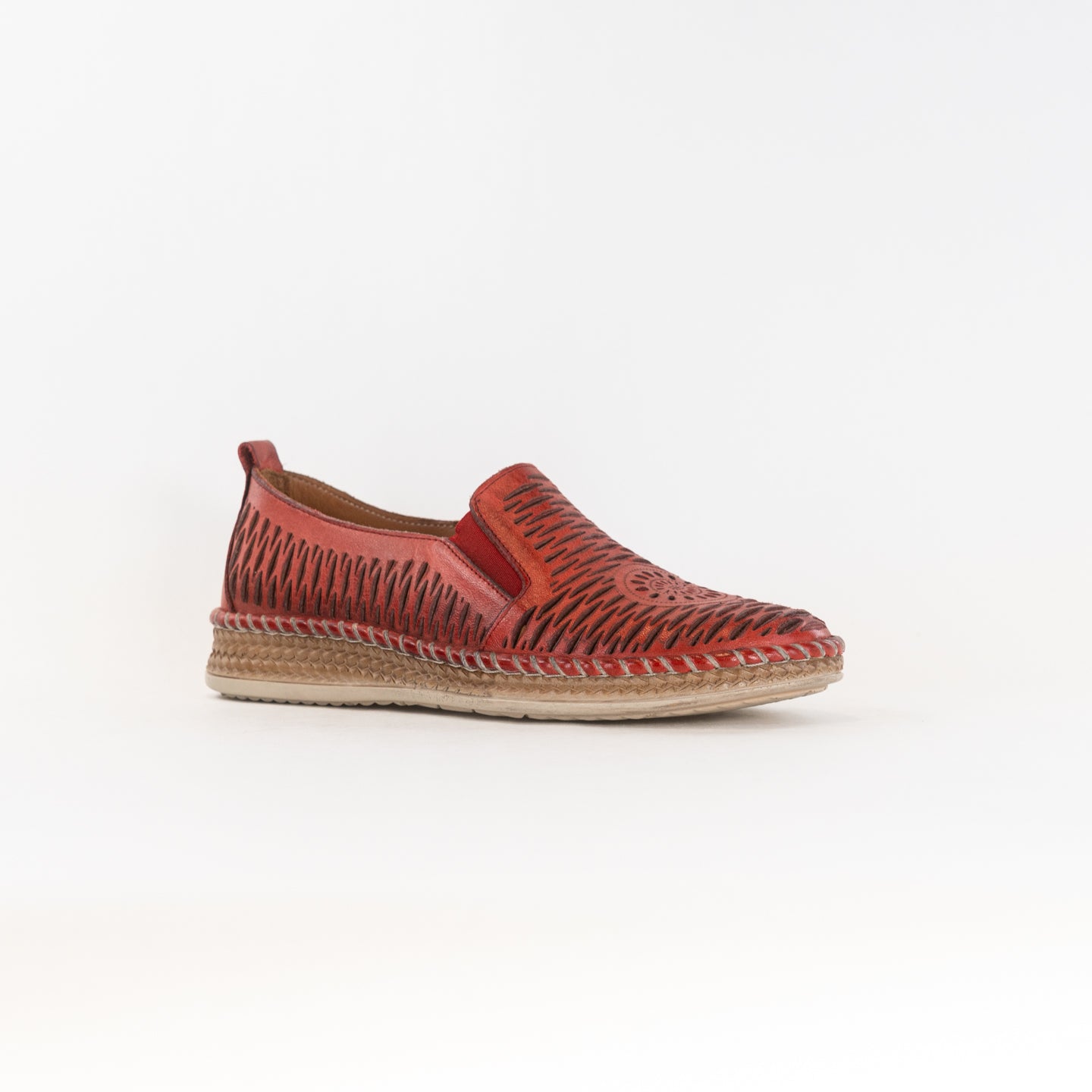 Spring Step Women's Newday Casual Slip-on Shoes in Stunning Red