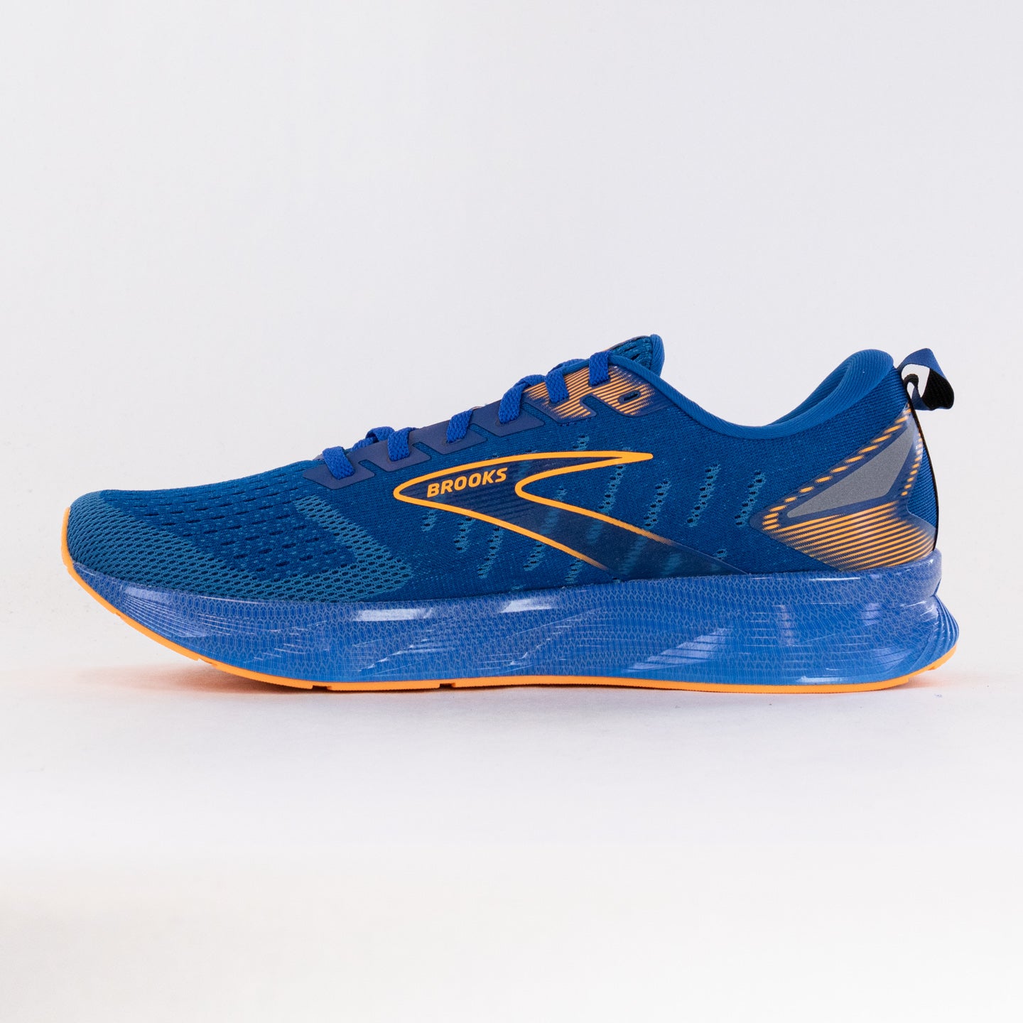 Men's Brooks Levitate 6 Running Shoes in Classic Blue/Orange
