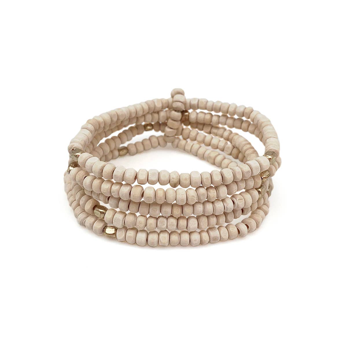 Sachi Natural Multi-Strand Bracelet with Chromatic Hues