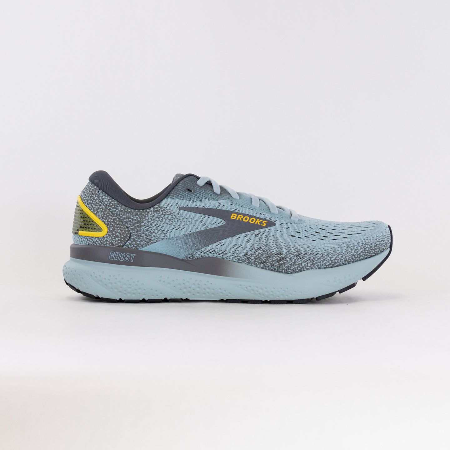 Men's Brooks Ghost 16 Running Shoes in Cloud, Grey and Gold