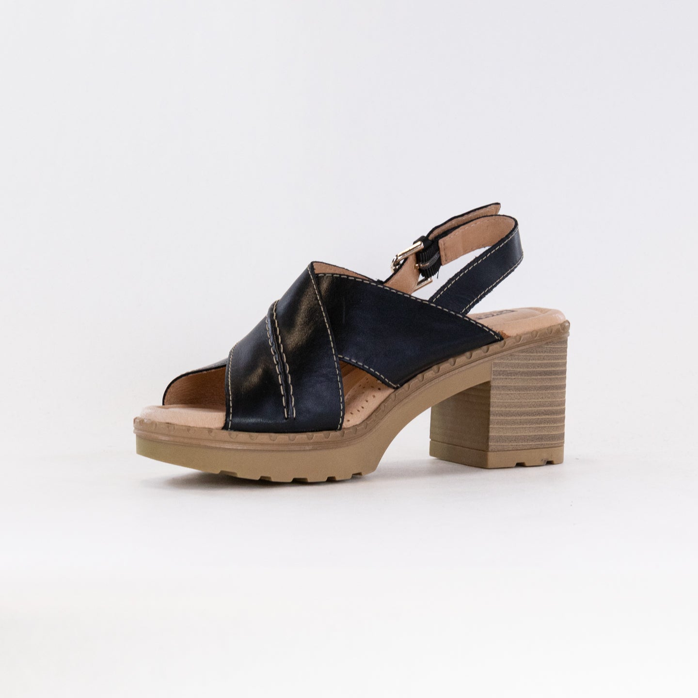 Pikolinos Women's Black Mid Heel Canarias W8W - 1870 Sandals
