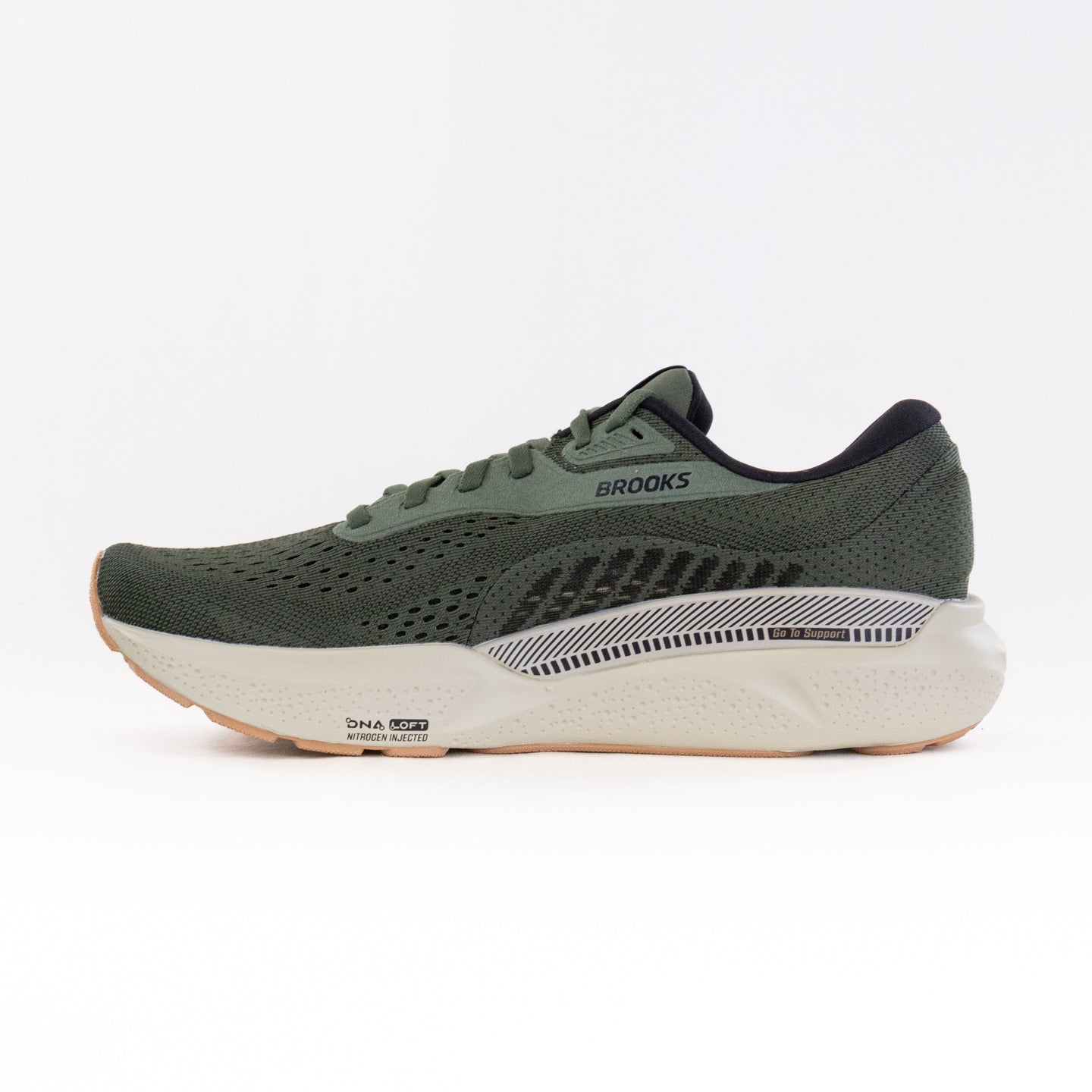 Men's Brooks Adrenaline GTS 24 Running Shoes - Thyme/Black/Pelican